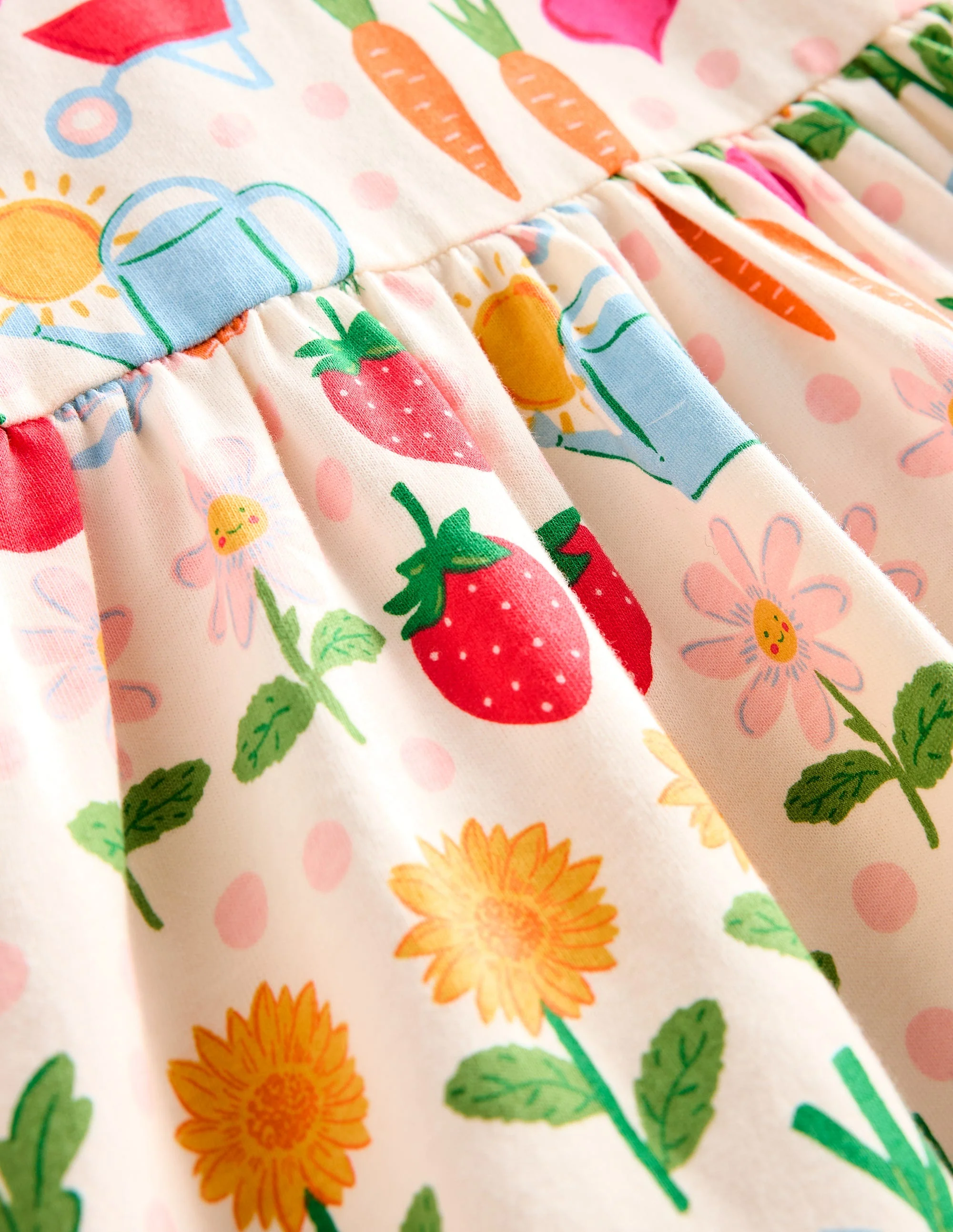 Lustiges Jerseykleid mit kurzen Ärmeln-Bunt Motiv Grow Your Own - Image 3