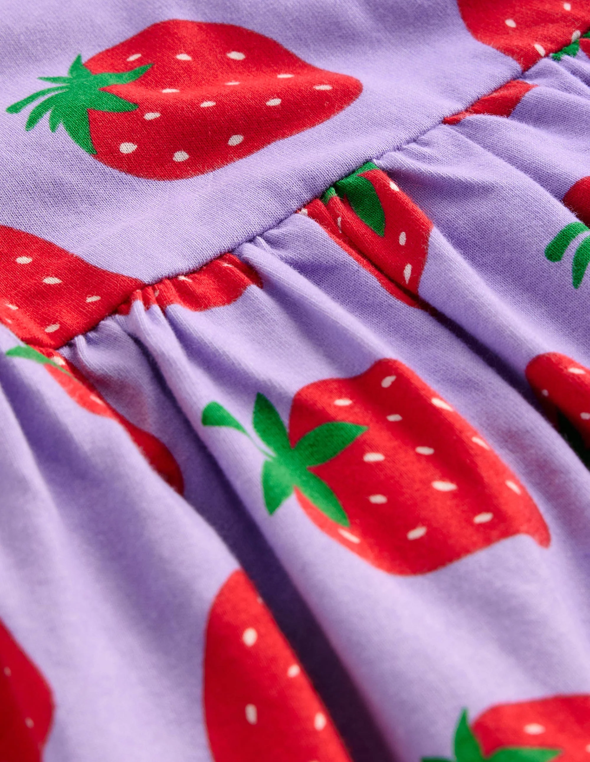 Lustiges Jerseykleid mit kurzen Ärmeln-Parmaviolett Erdbeeren - Image 3
