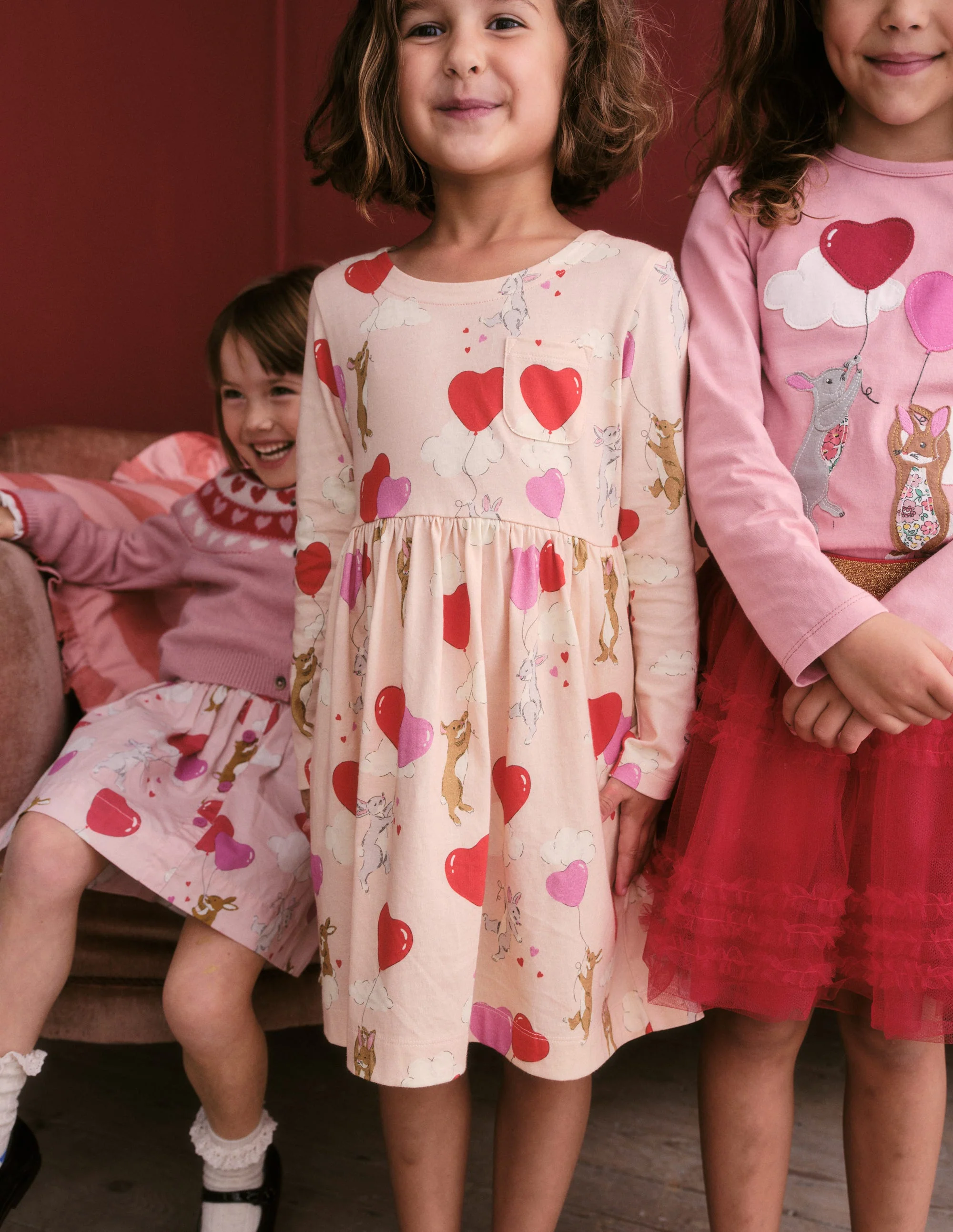 Lustiges Jerseykleid mit langen Ärmeln-Balletrosa Häschen - Image 4