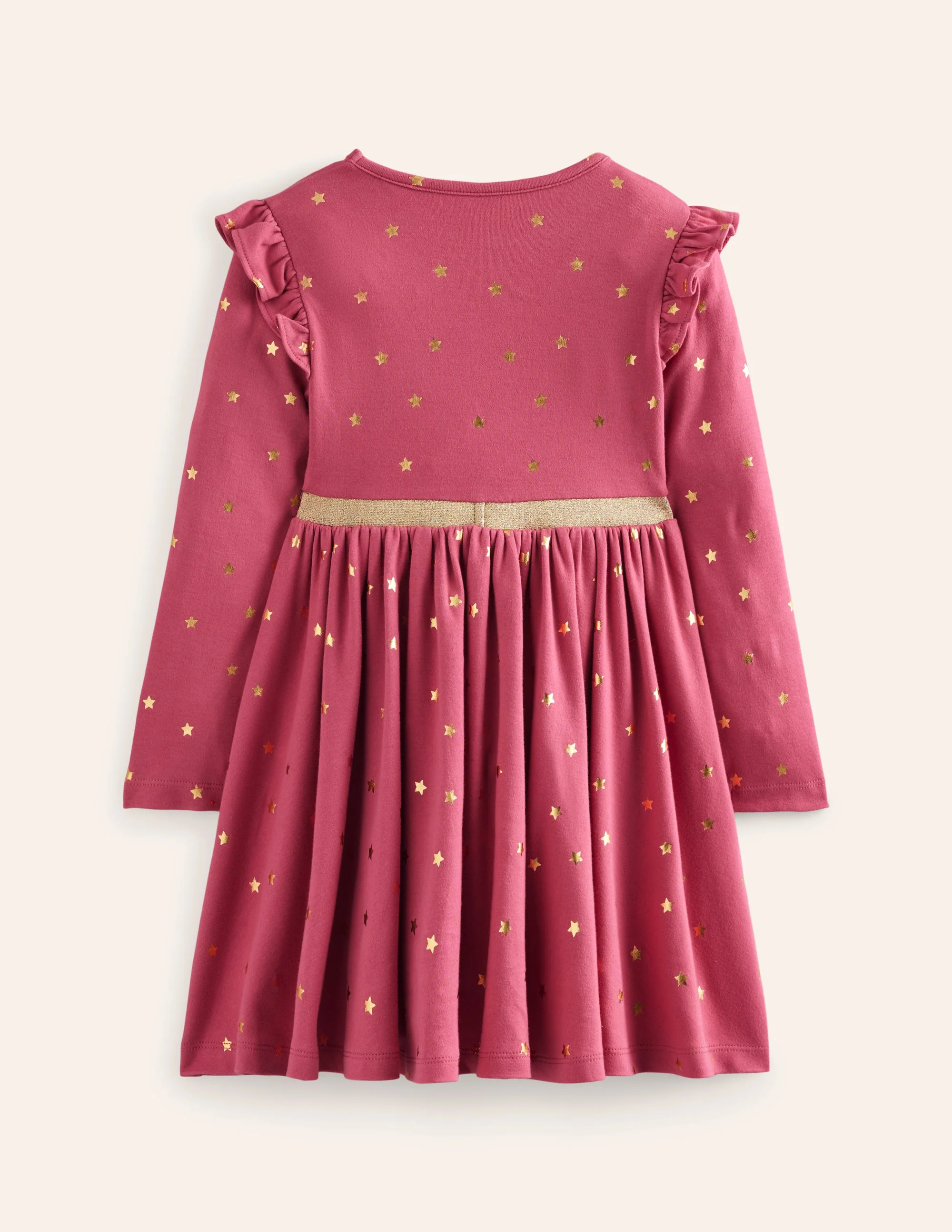 Mabel Ballerinakleid mit Tellerrock-Rosenblütenrosa Folien-Sterne - Image 2