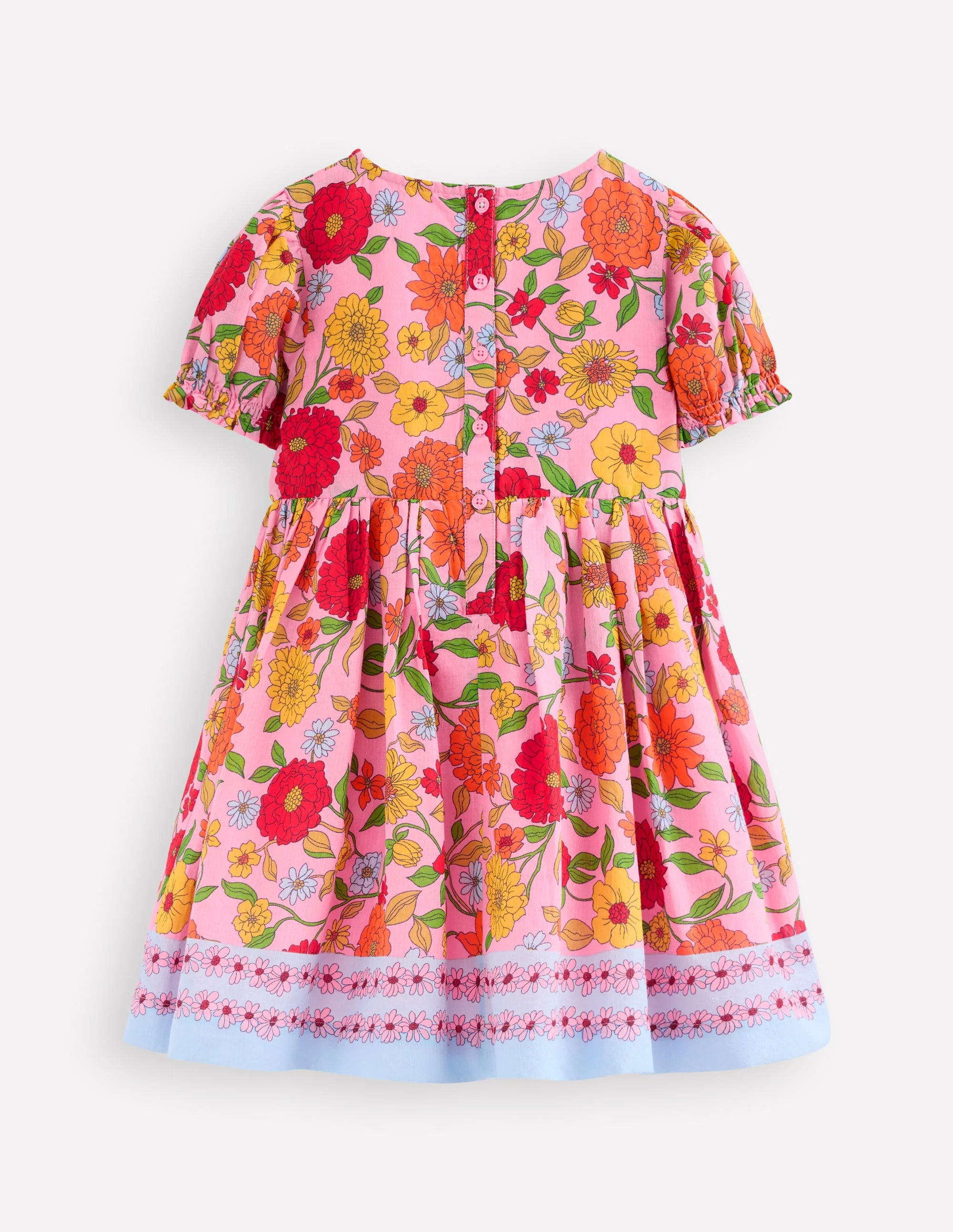 Madeline Gewebtes Kleid-Pink Geblümt - Image 2