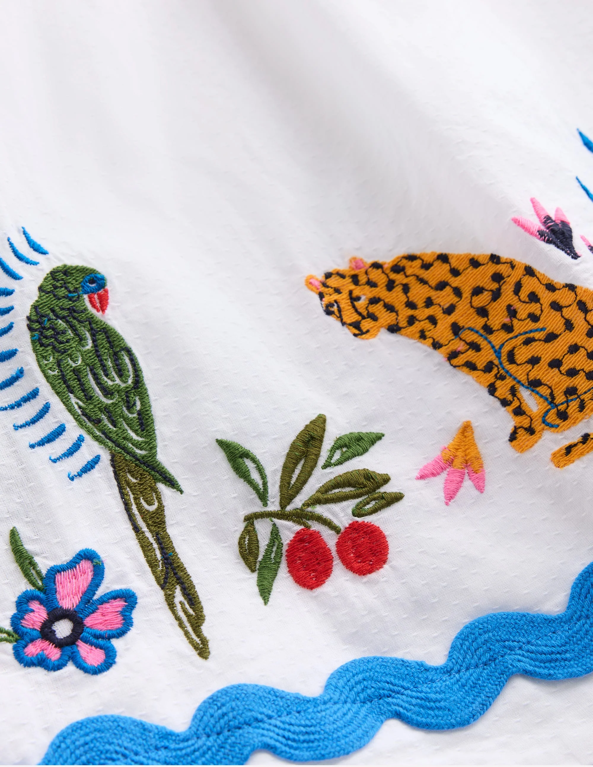 Maribel schwingendes Sommerkleid-Weiches Naturweiß Bunt Dschungel - Image 7