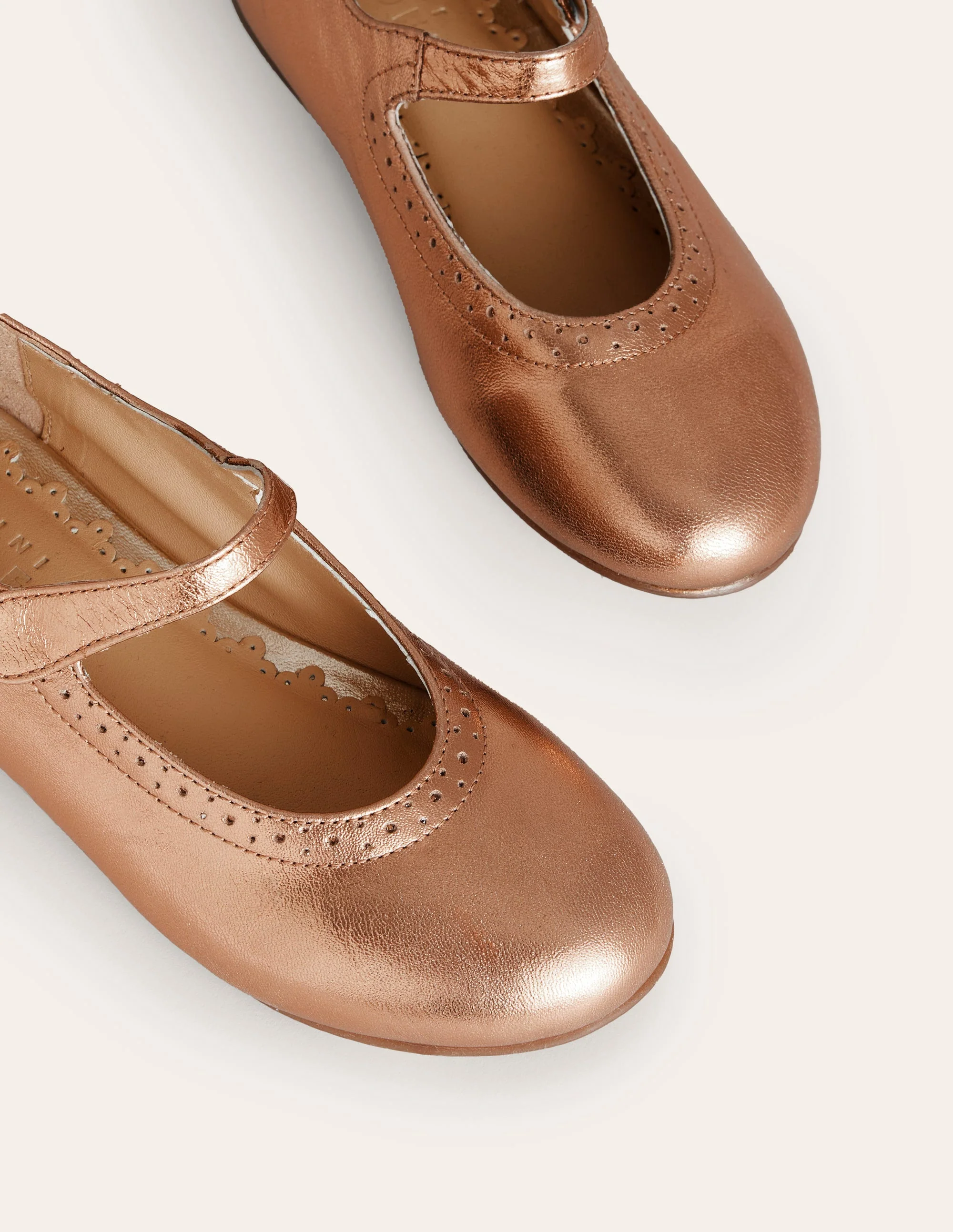 Mary Janes aus Leder-Bronze - Image 3