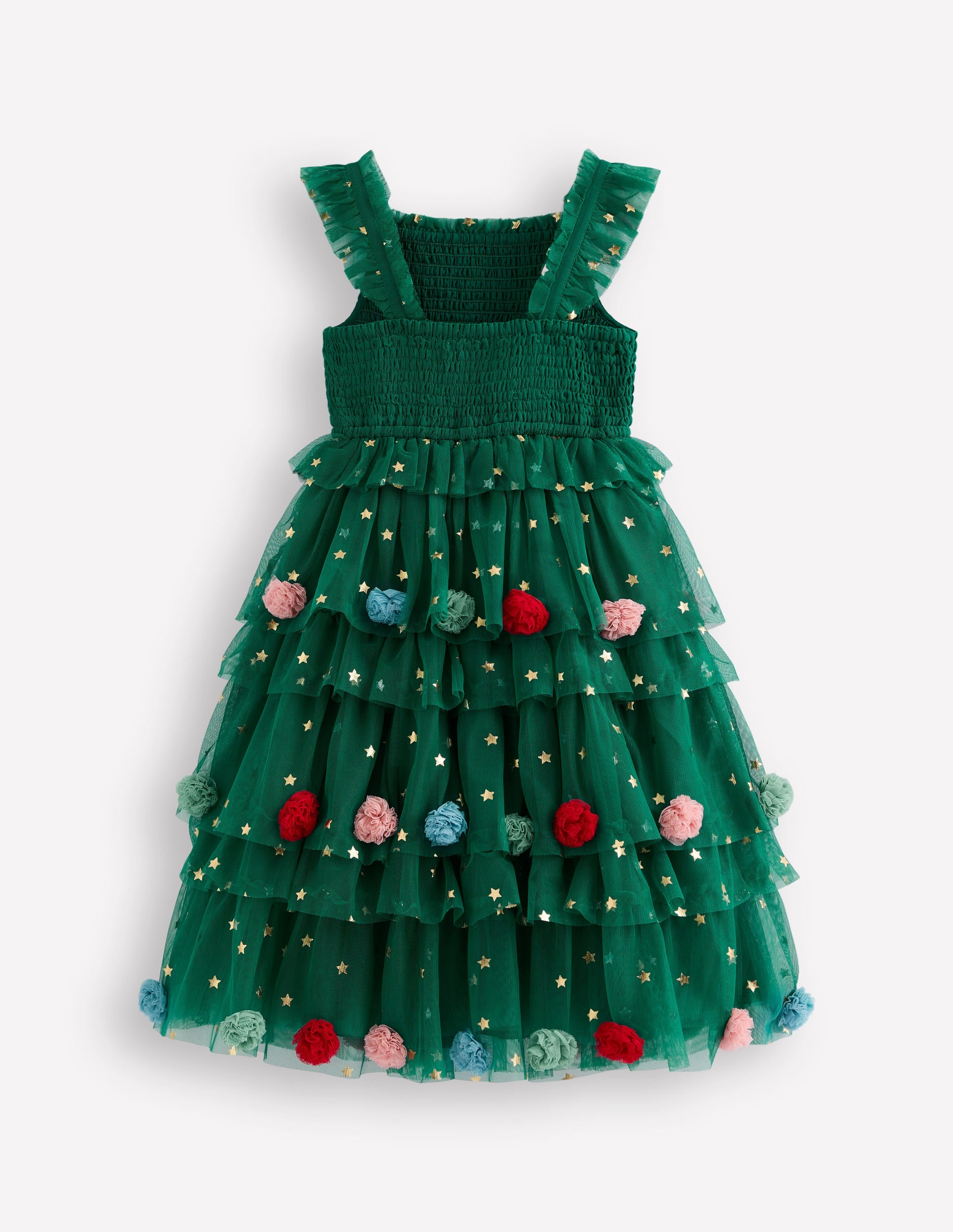 Maude Tüllkleid mit Rüschen-Juwelengrün Weihnachtsbaum - Image 2