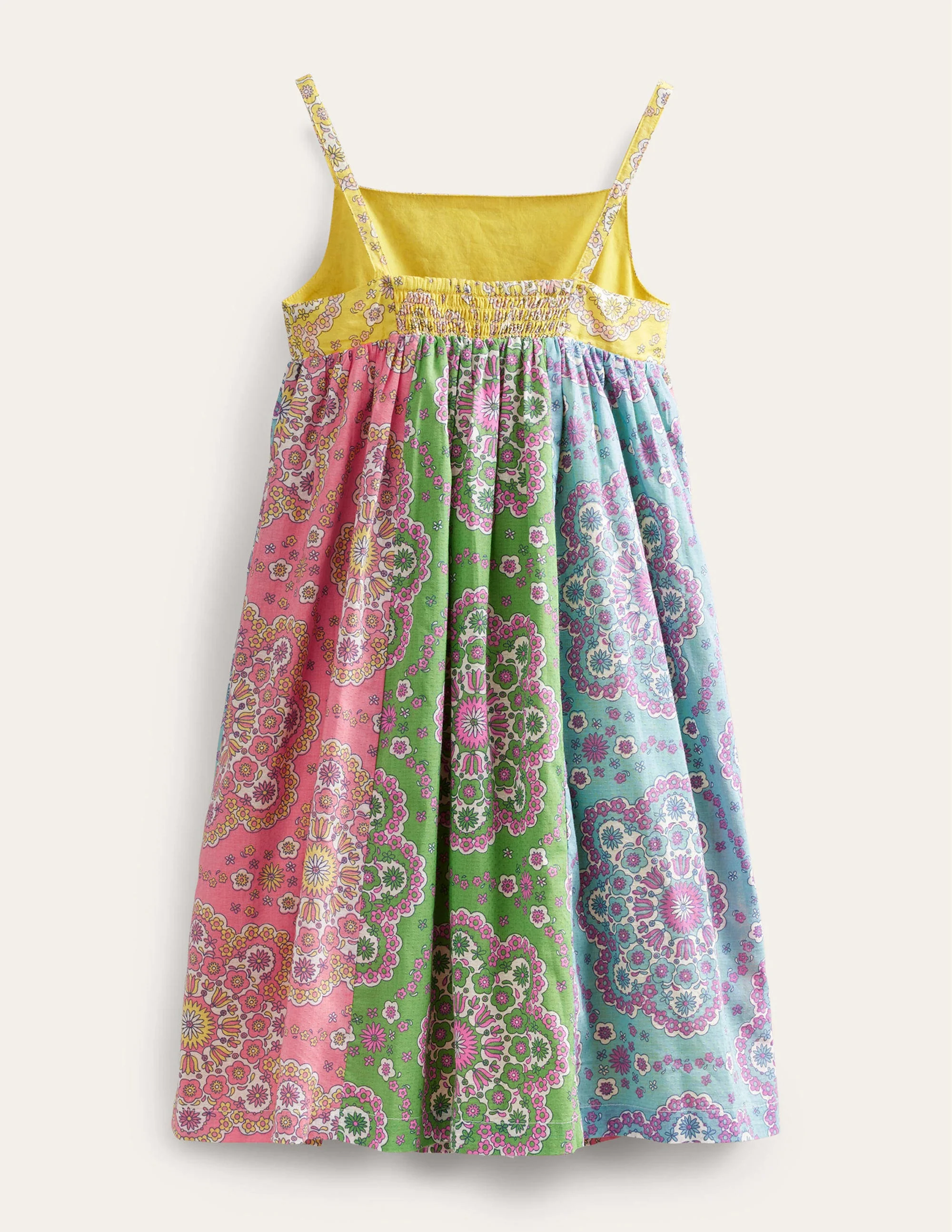 Midikleid mit Trägern-Bunt, Gänseblümchenmuster - Image 2