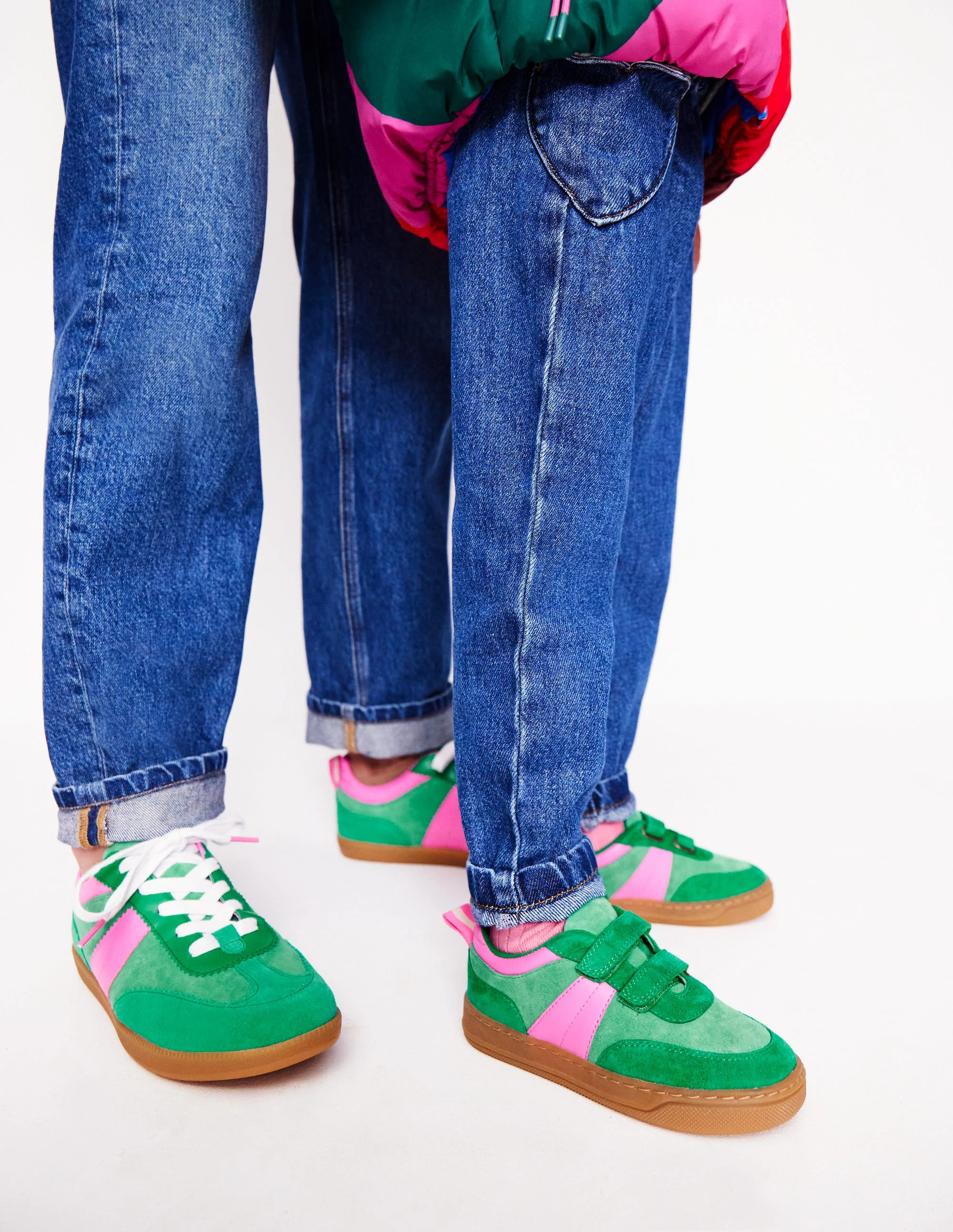 Mini Erin Sneaker-Grün Blockfarben - Image 5