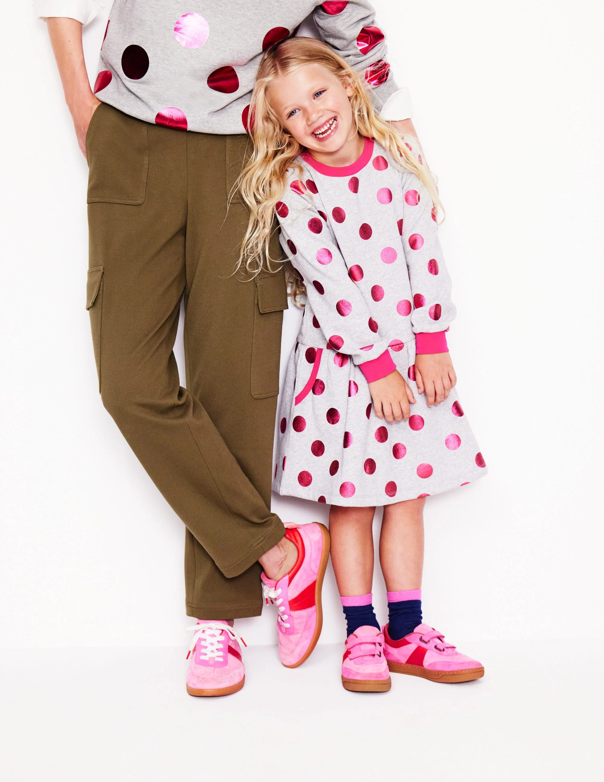 Mini Erin Sneaker-Rosa Blockfarben - Image 4