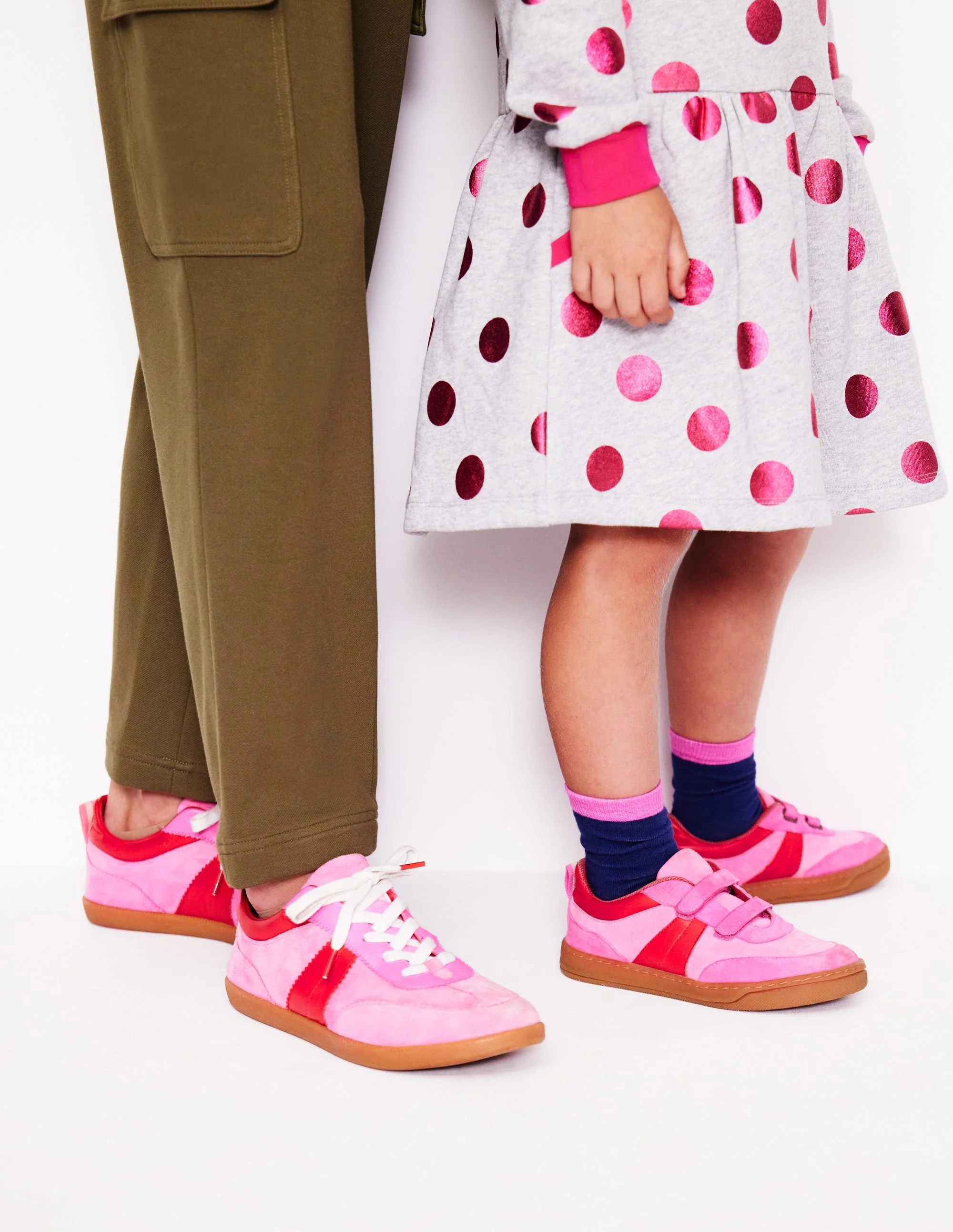 Mini Erin Sneaker-Rosa Blockfarben - Image 5