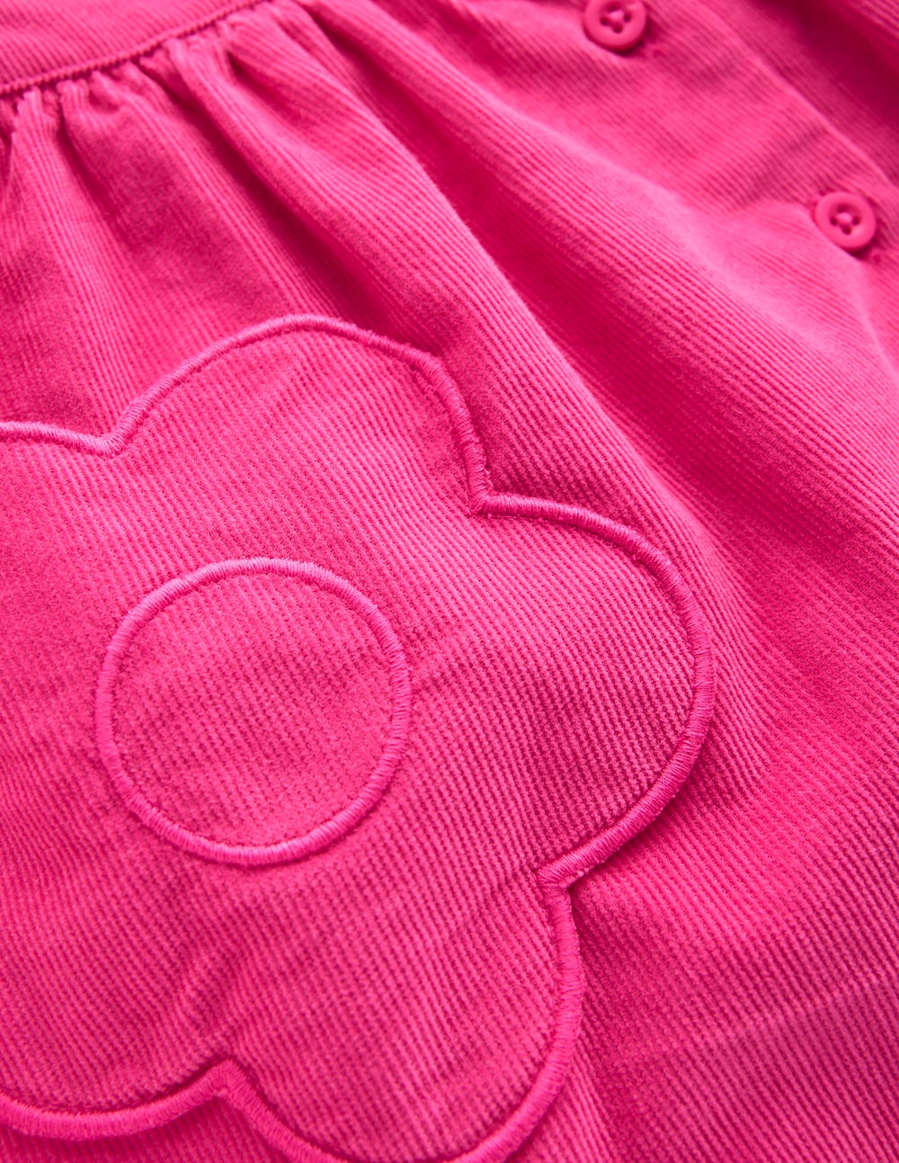 Minirock mit Knopfleiste-Himbeerrosa - Image 3