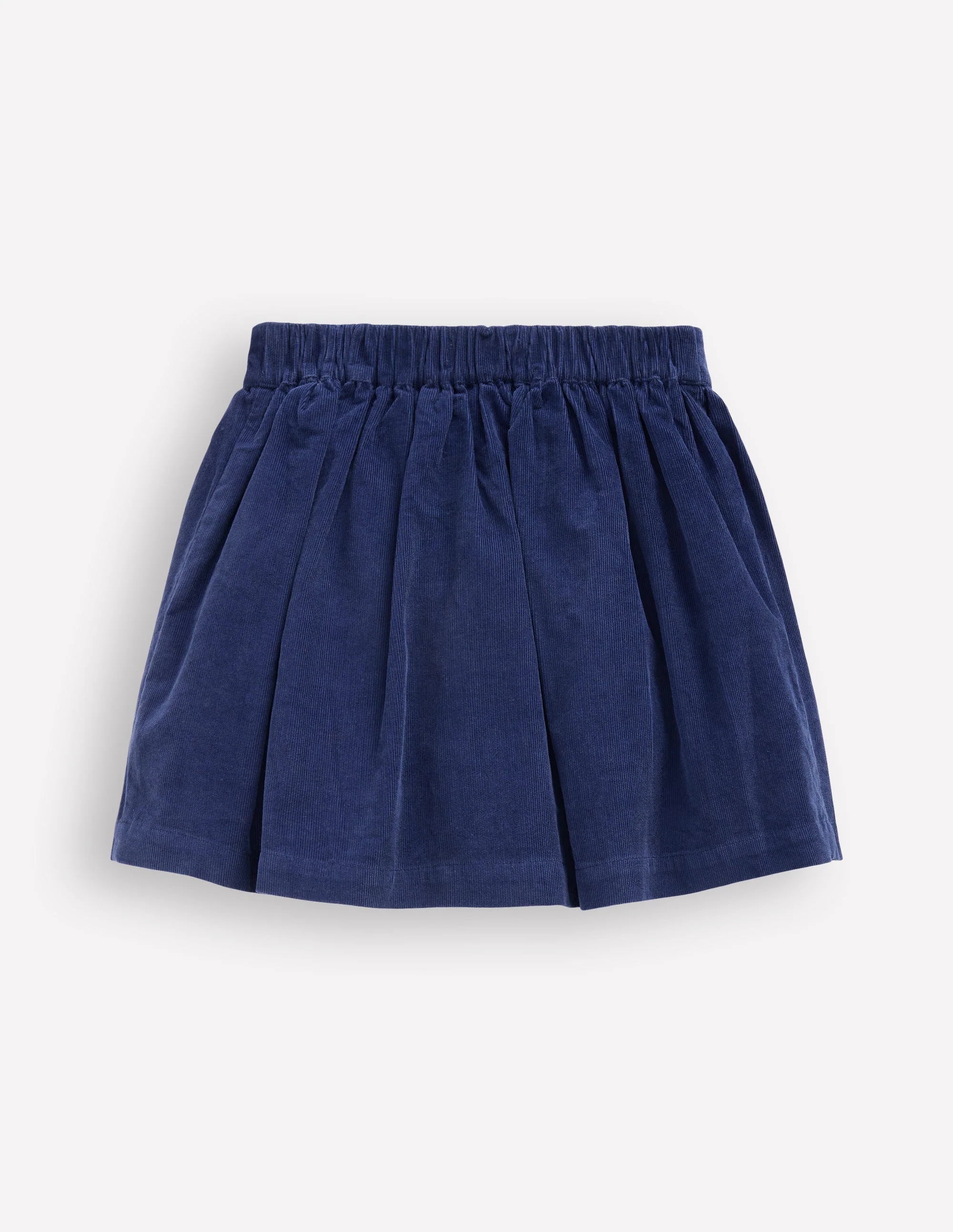 Minirock mit Knopfleiste-Schuluniform-Navy, Blumen - Image 2