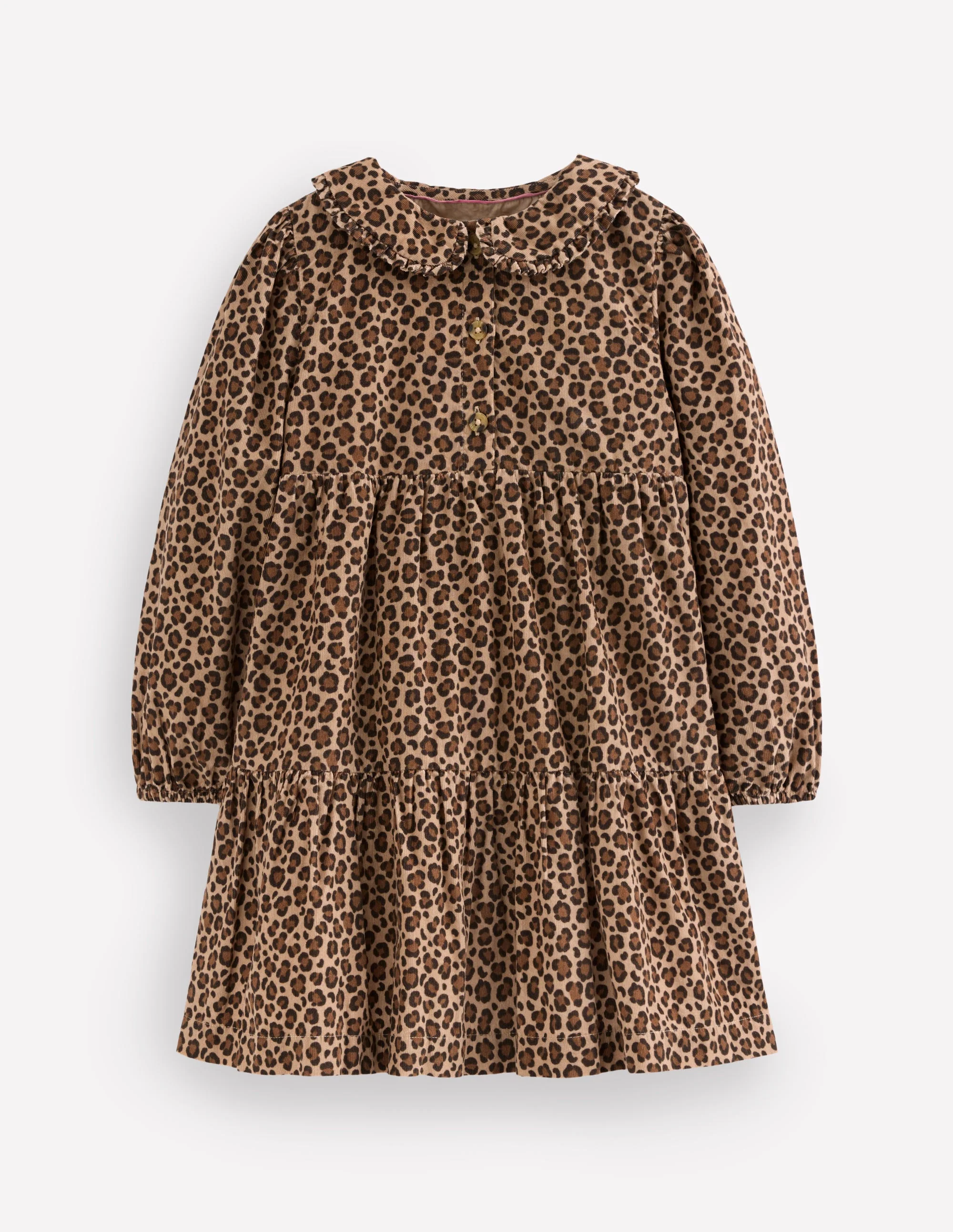 Minna Gewebtes Kleid mit Kragen-Mohair, Leopardenmuster - Image 5
