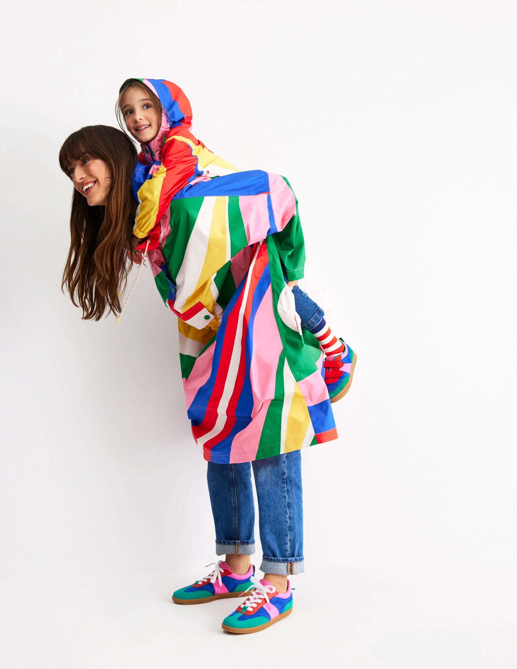 Niedrige Sneaker mit Blockfarben-Bunt - Image 4