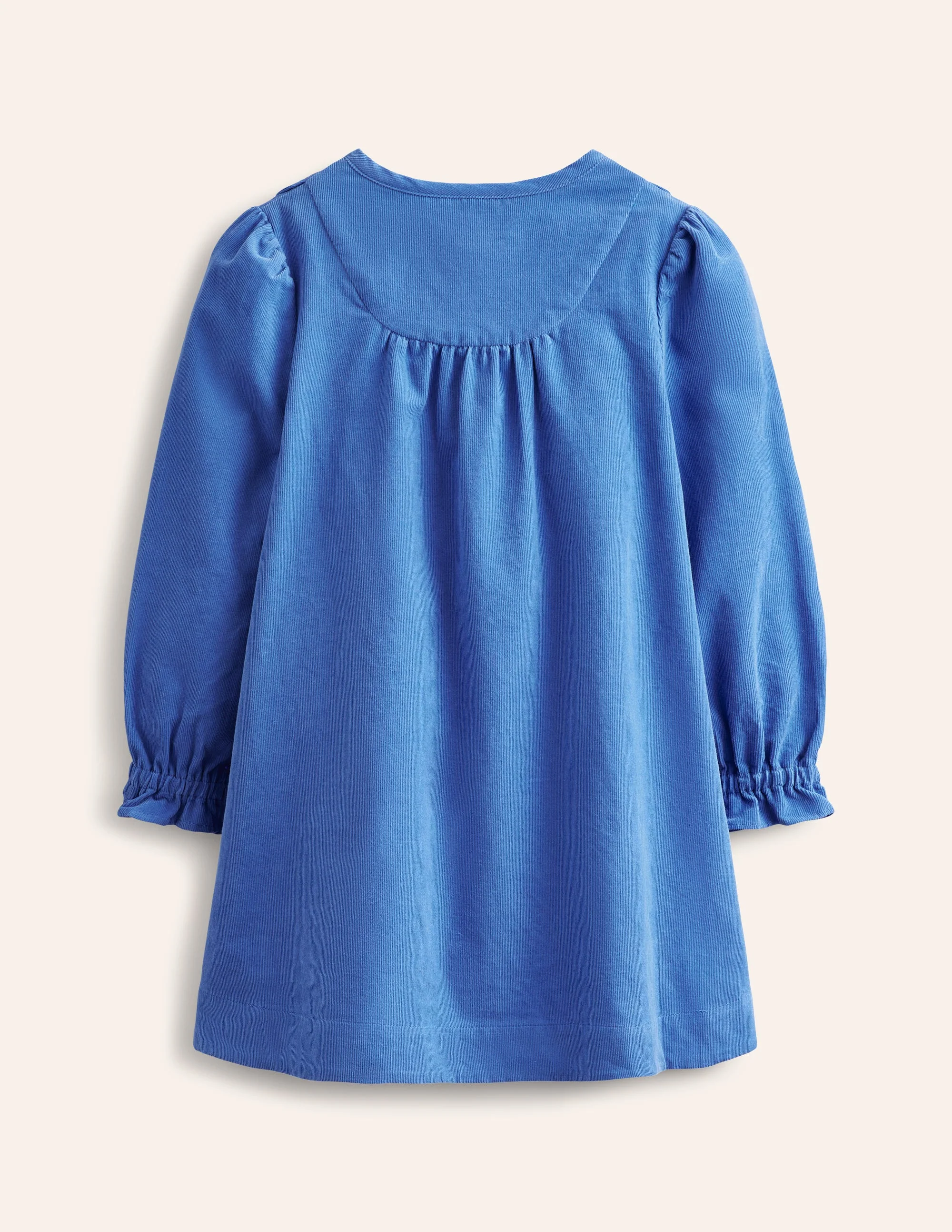 Norah Cordkleid mit Muschelsaum-Blauhäher Blau - Image 2