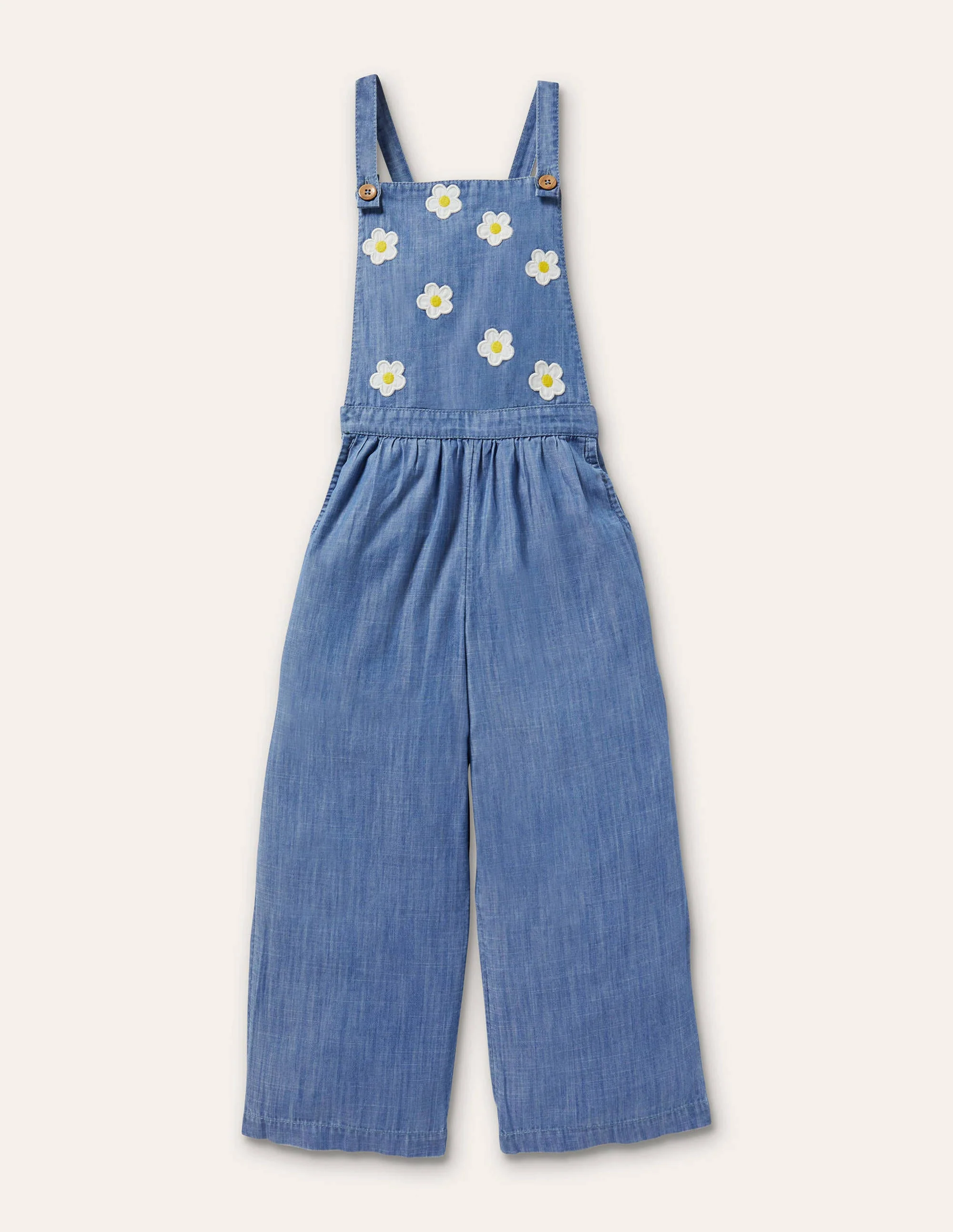 Nostalgische Latzhose-Gänseblümchen, Faux-Uni