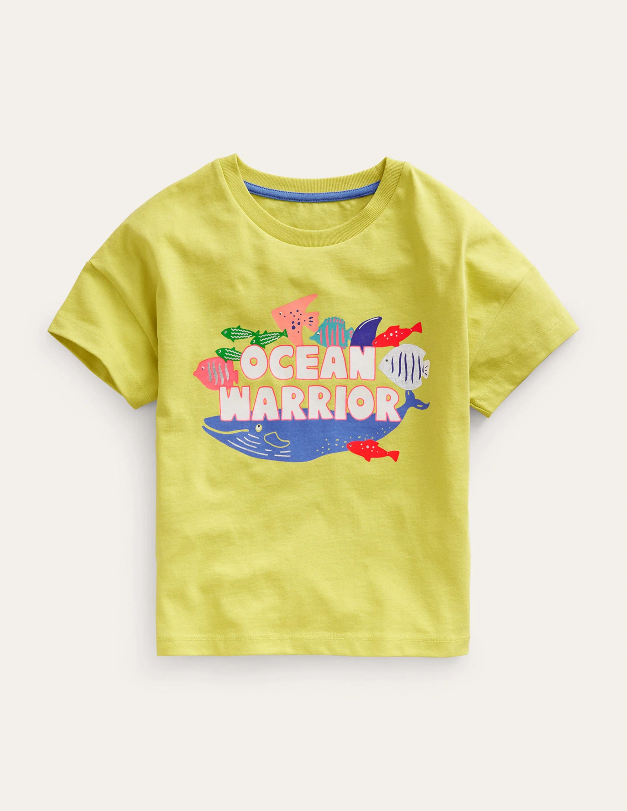 Oberteil mit Grafik-Gelb, Ocean Warrior