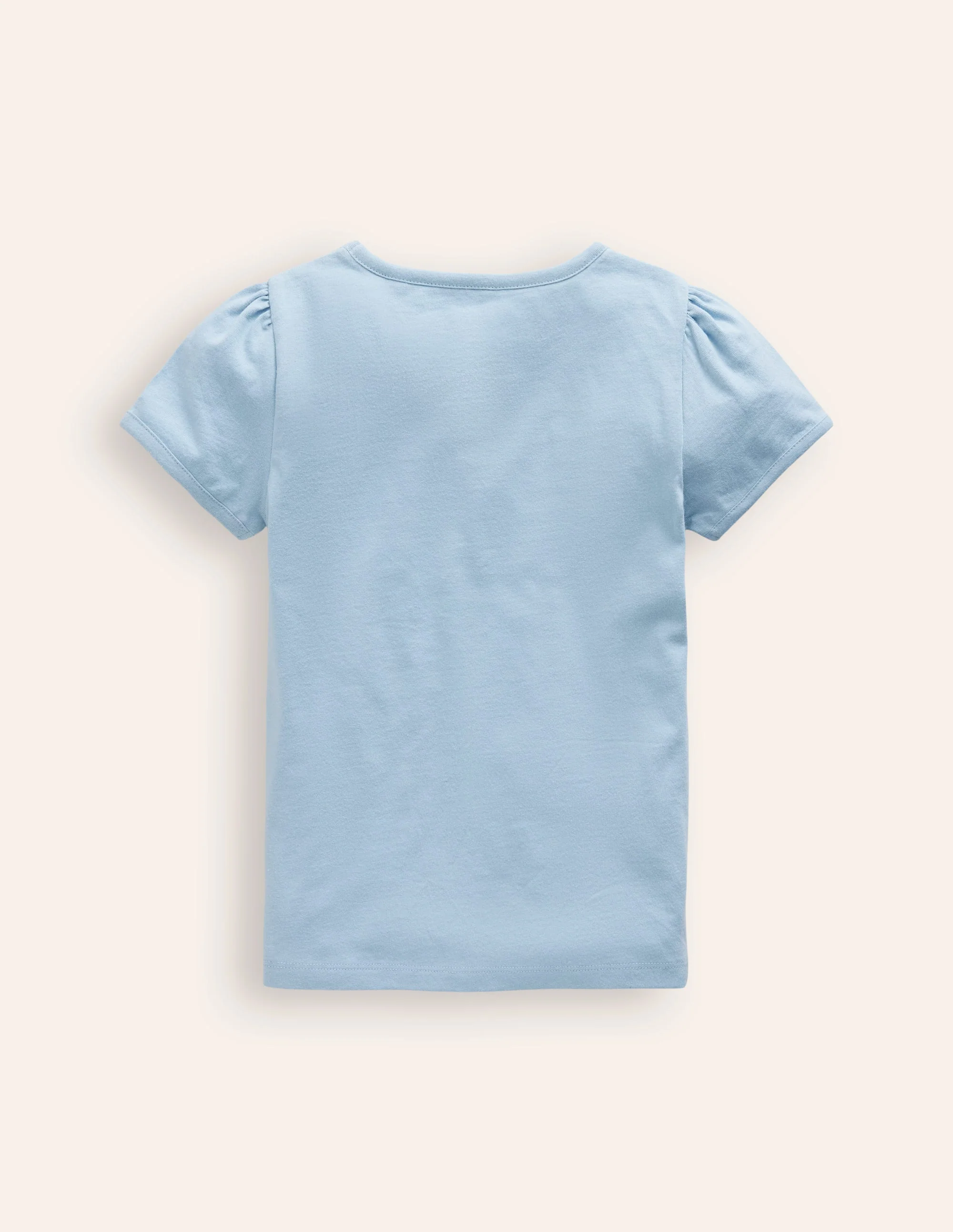 Oberteil mit Puffärmeln und Superstich-Blau Pferde - Image 2