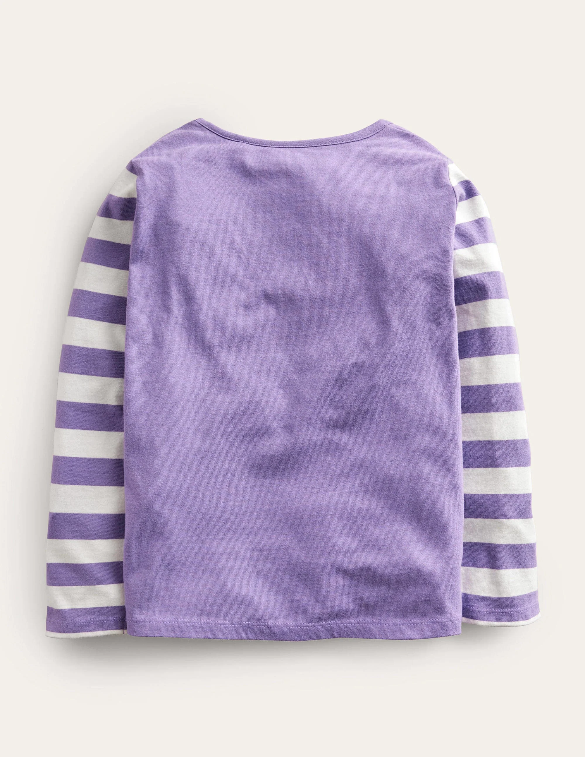 Oberteil mit Regenbogenmotiv-Violett, Love-Our-Planet-Schriftzug - Image 2