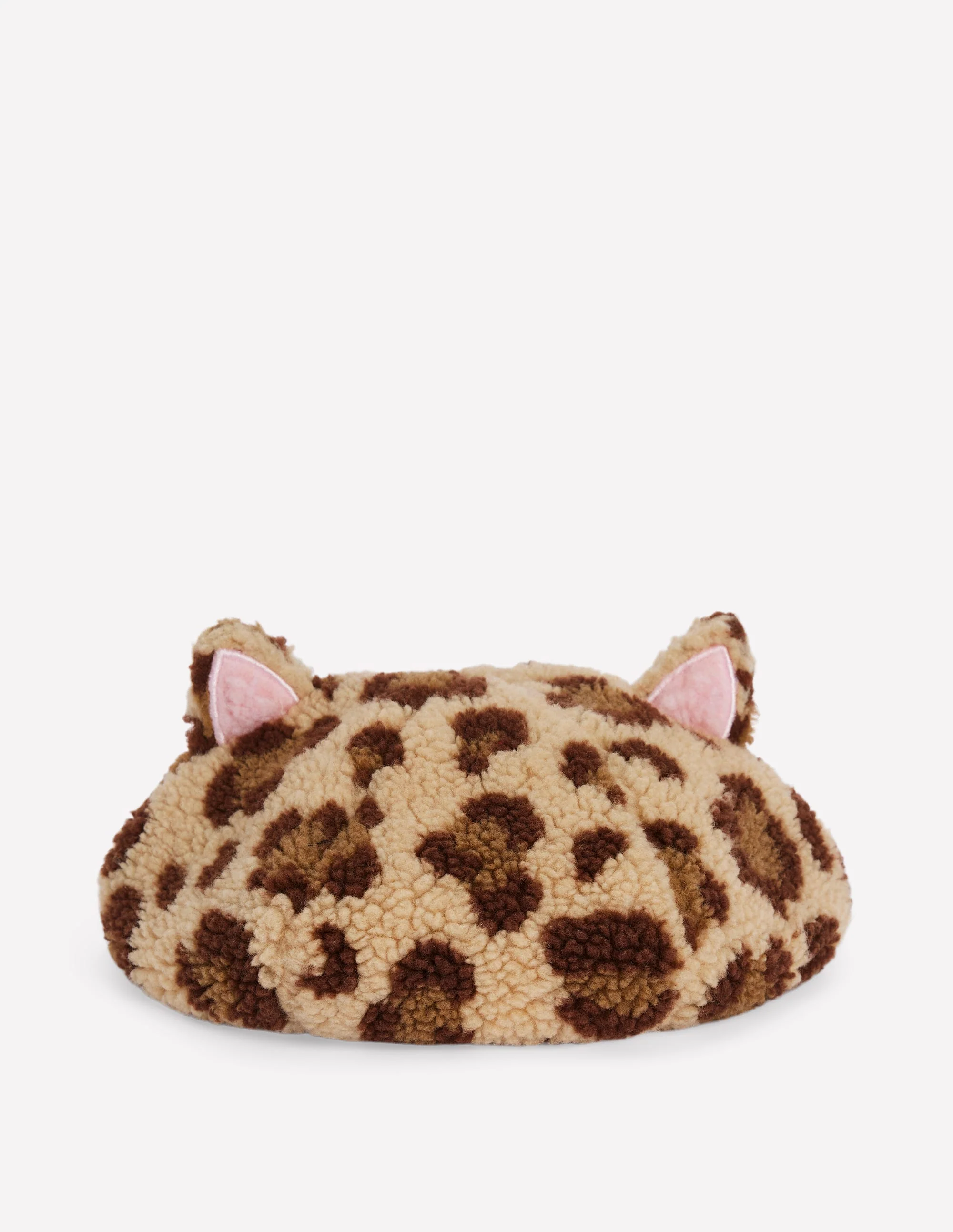 Originelle Baskenmütze-Mohair, Leopardenmuster