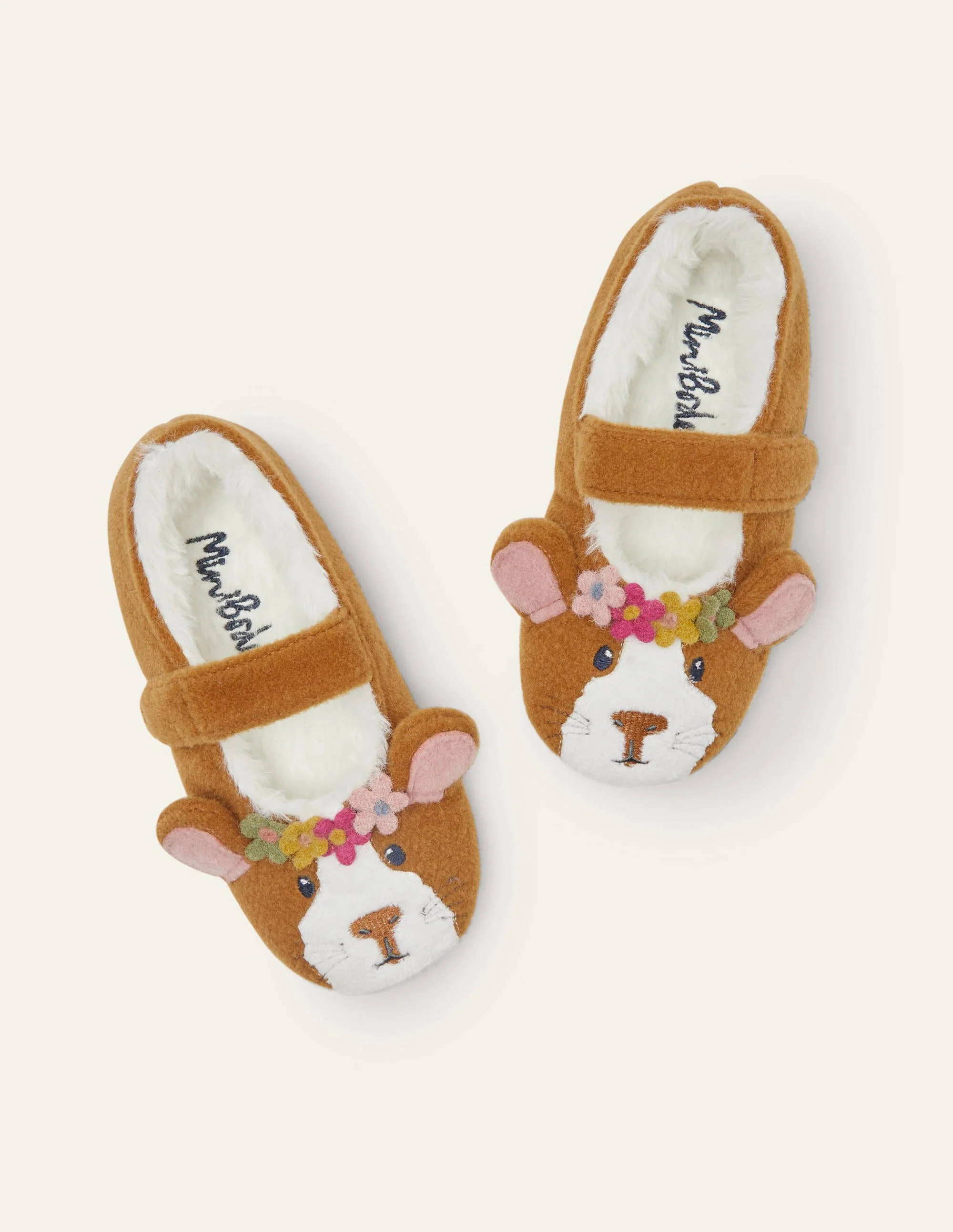 Originelle Slipper-Braun, Meerschweinchen