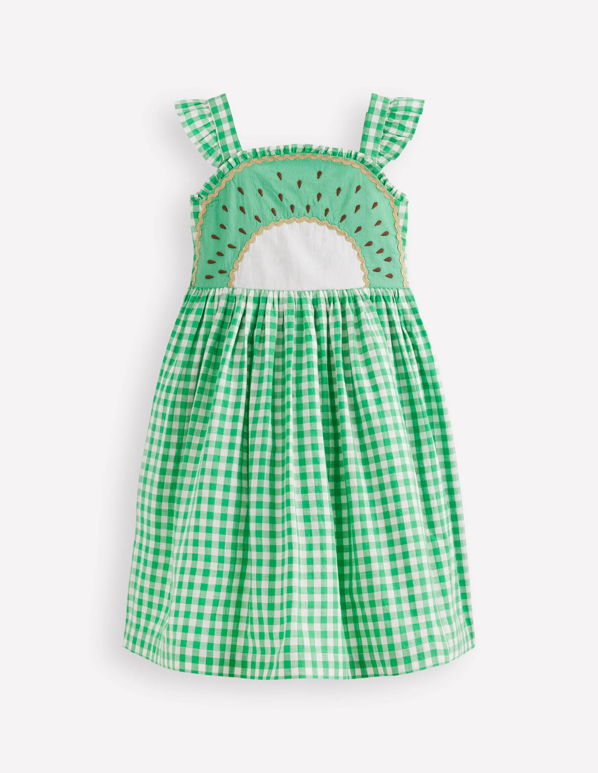 Originelles Trägerkleid-Kiwi