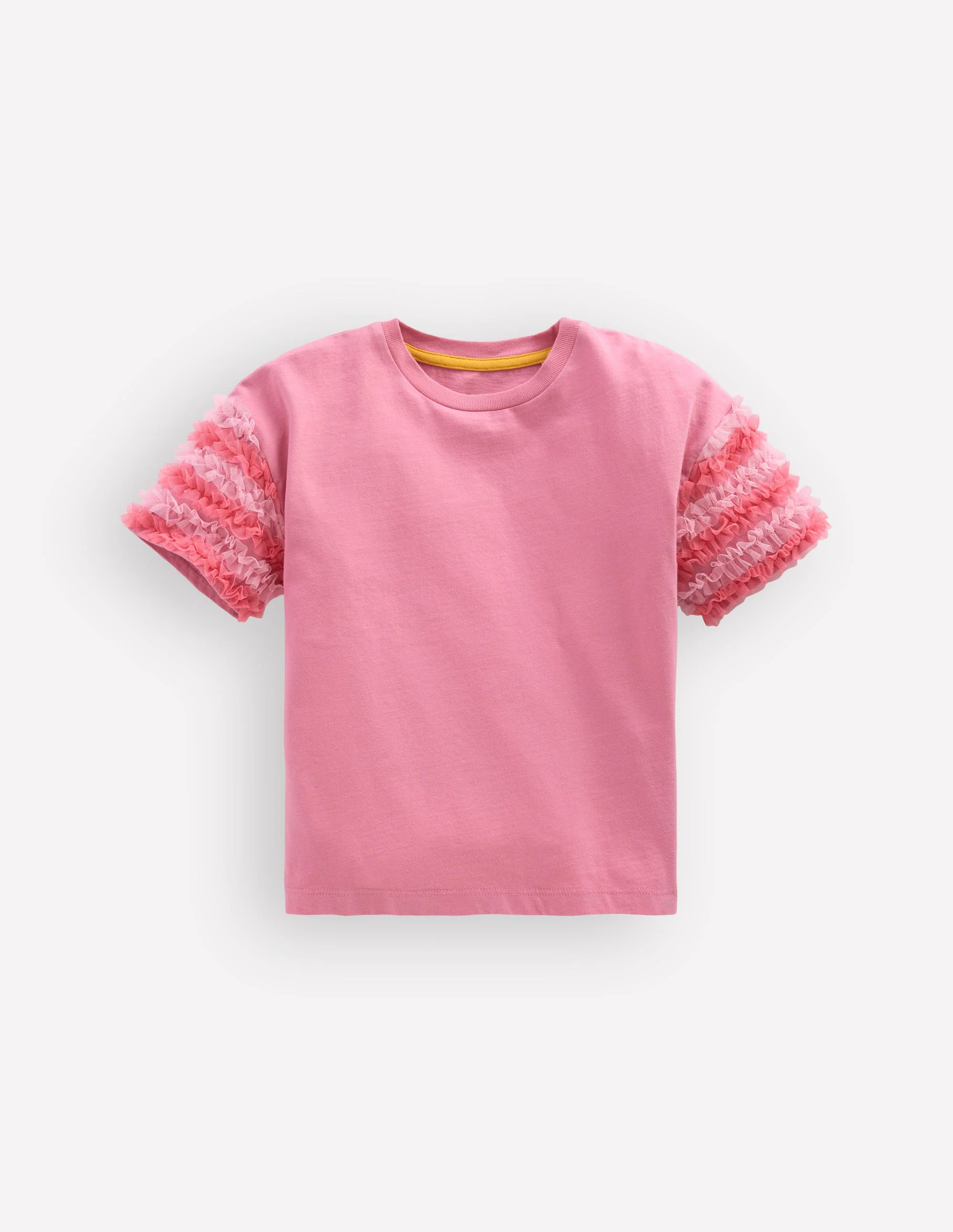 Originelles Tülloberteil-Rosa Schleier