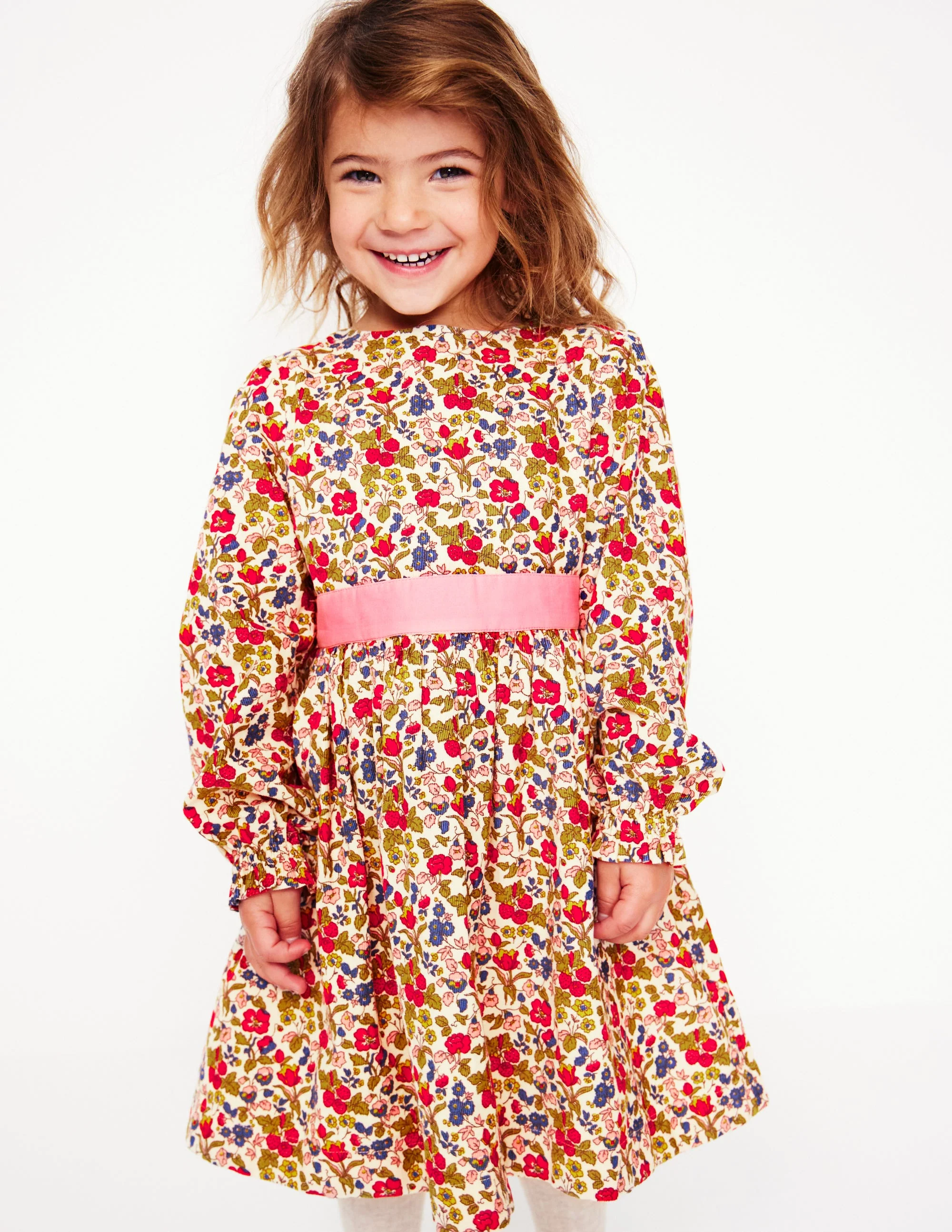 Peggy Partykleid aus Cord-Antique Rose Ditsy Geo - Image 2