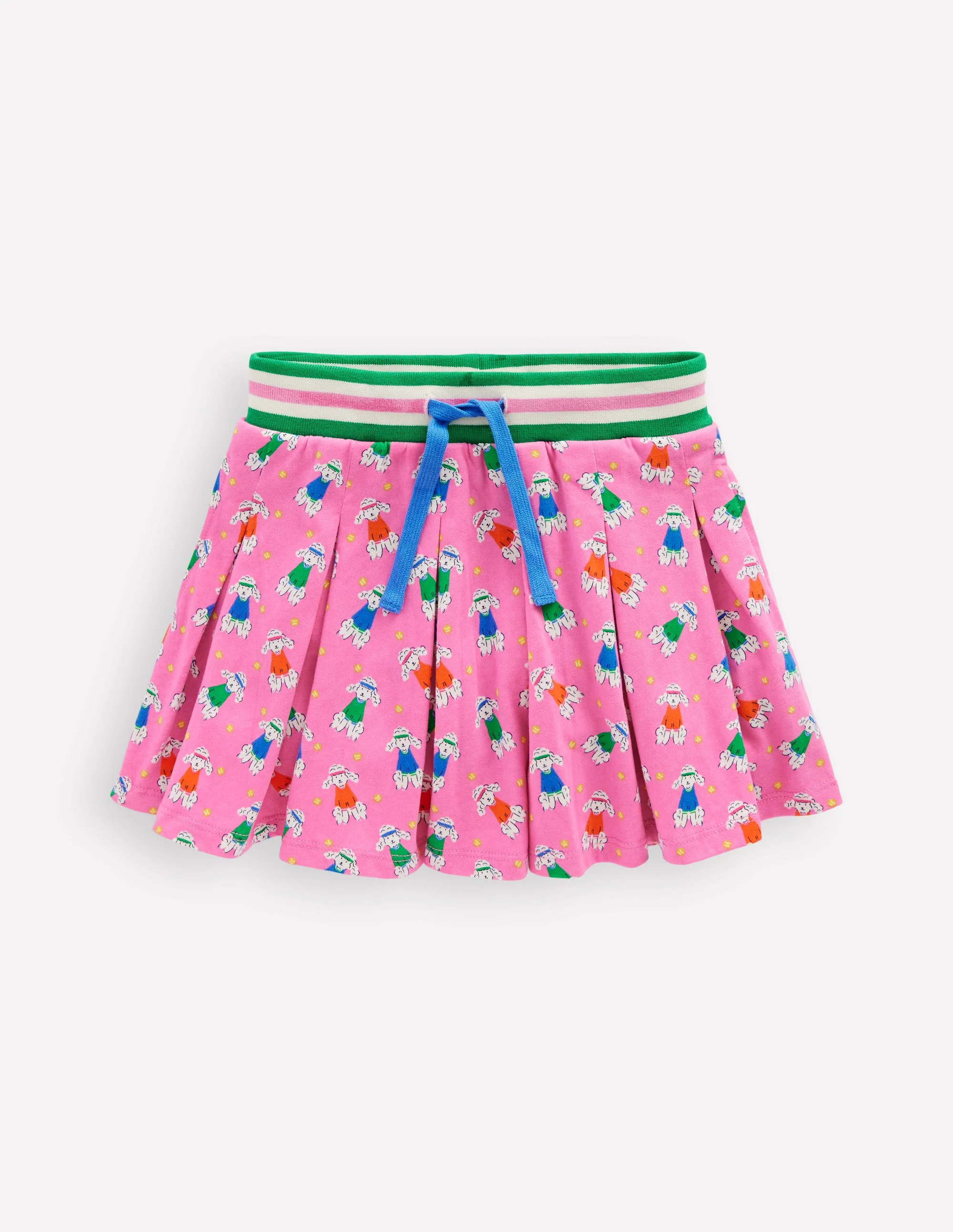 Plissierter Jersey-Skort-Cosmeen-Pink Sportlicher Pudel