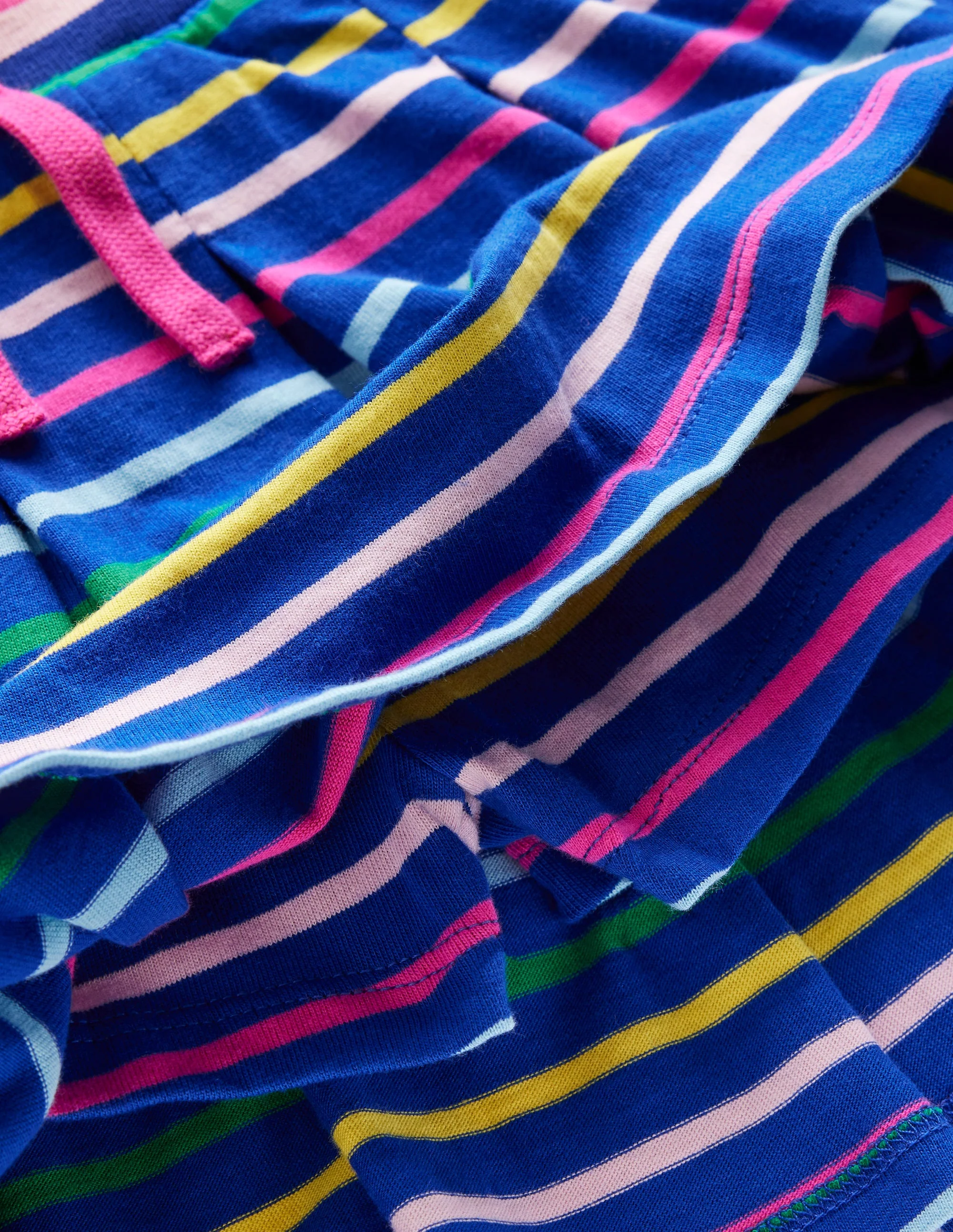 Plissierter Jersey-Skort-Küstenblau mit Streifen - Image 3