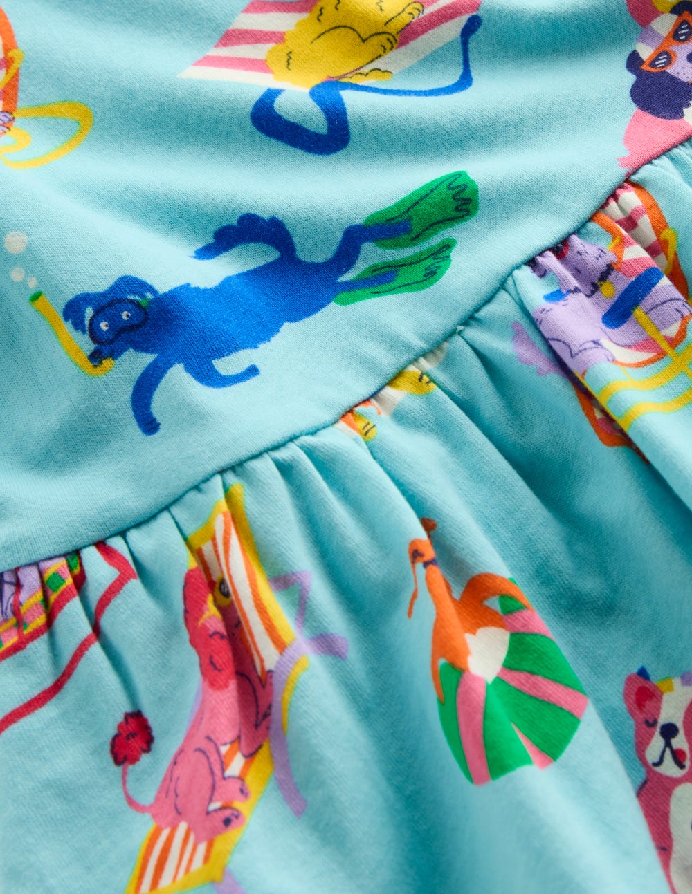 Posie Kleid mit Rüschenärmeln-Strand von Barbados Haustiere am Pool - Image 6