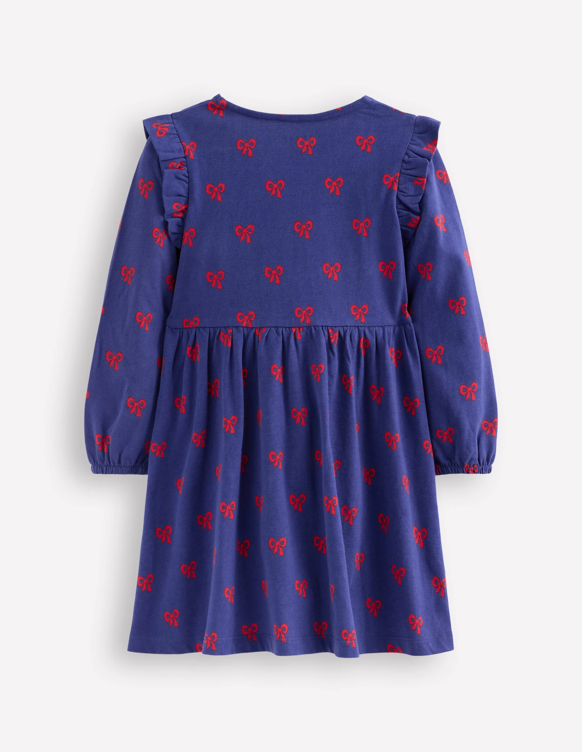 Posie Langärmliges Jerseykleid-Steuerbordblau Winzige Schleifen - Image 2