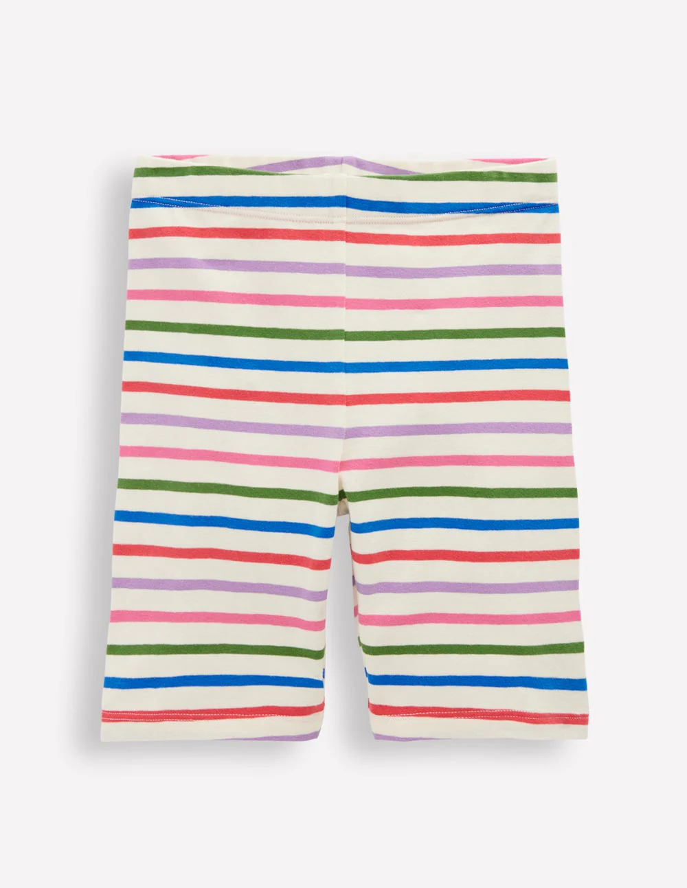 Radlerhose-Ackerbohnengrün/Pink, Gestreift