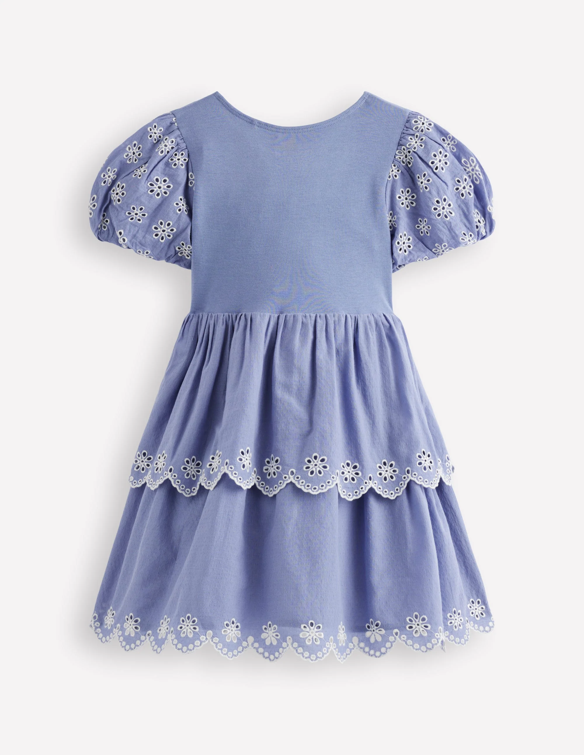 Rara Jerseykleid mit Lochstickerei-Dämmerungsblau - Image 4