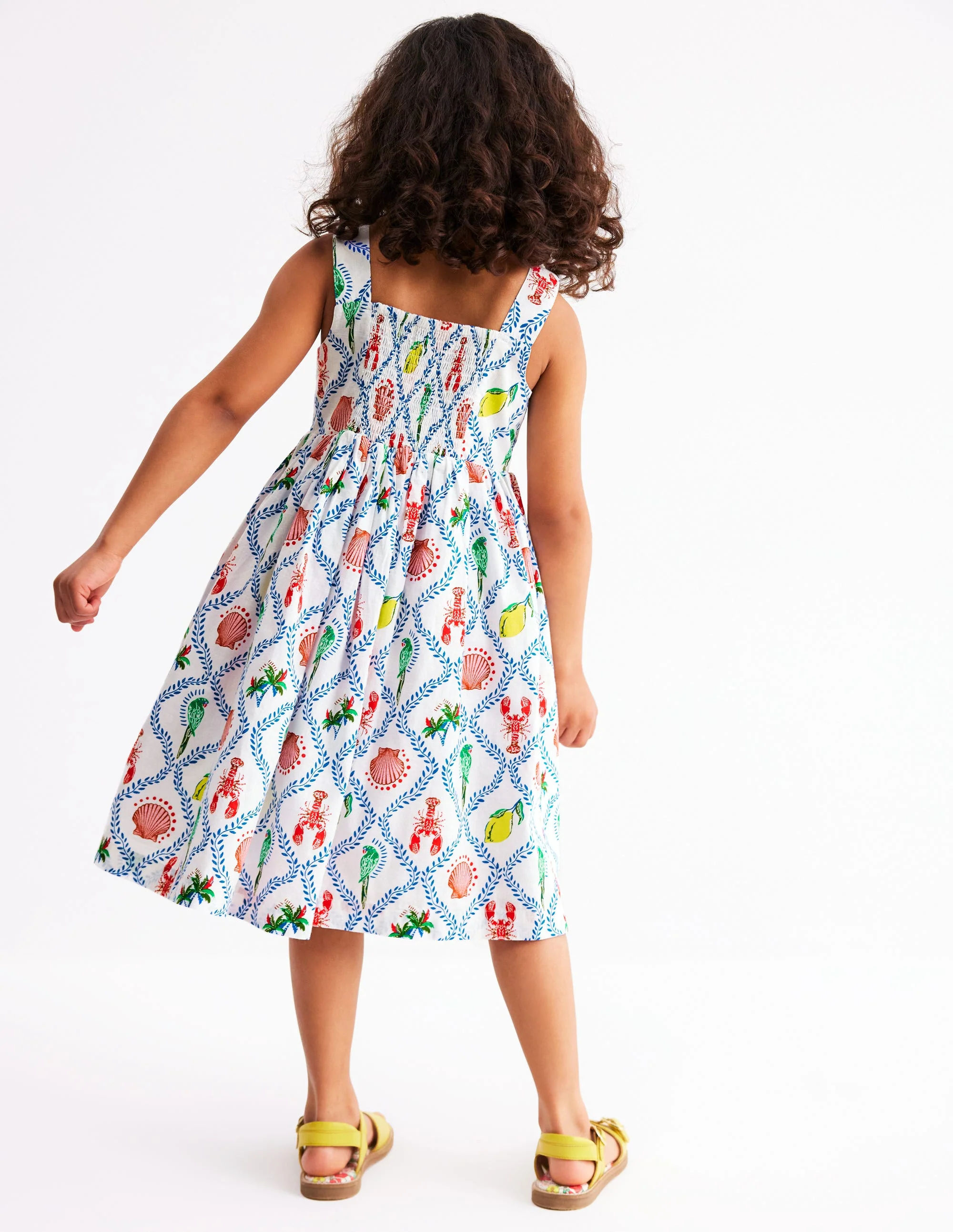 Remy Kleid mit durchgehender Knopfleiste-Bunt Ferien Kachel - Image 2