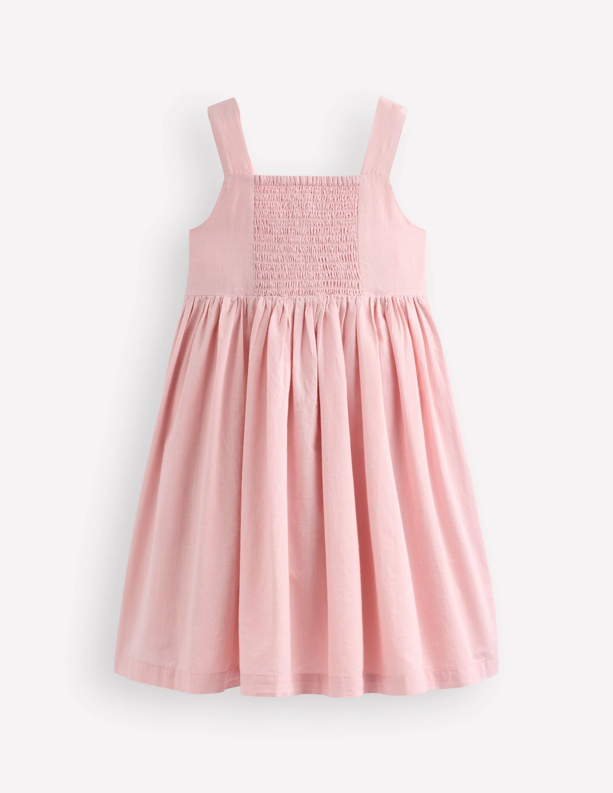 Remy Kleid mit durchgehender Knopfleiste-Kreiderosa Bouclé Obst - Image 3
