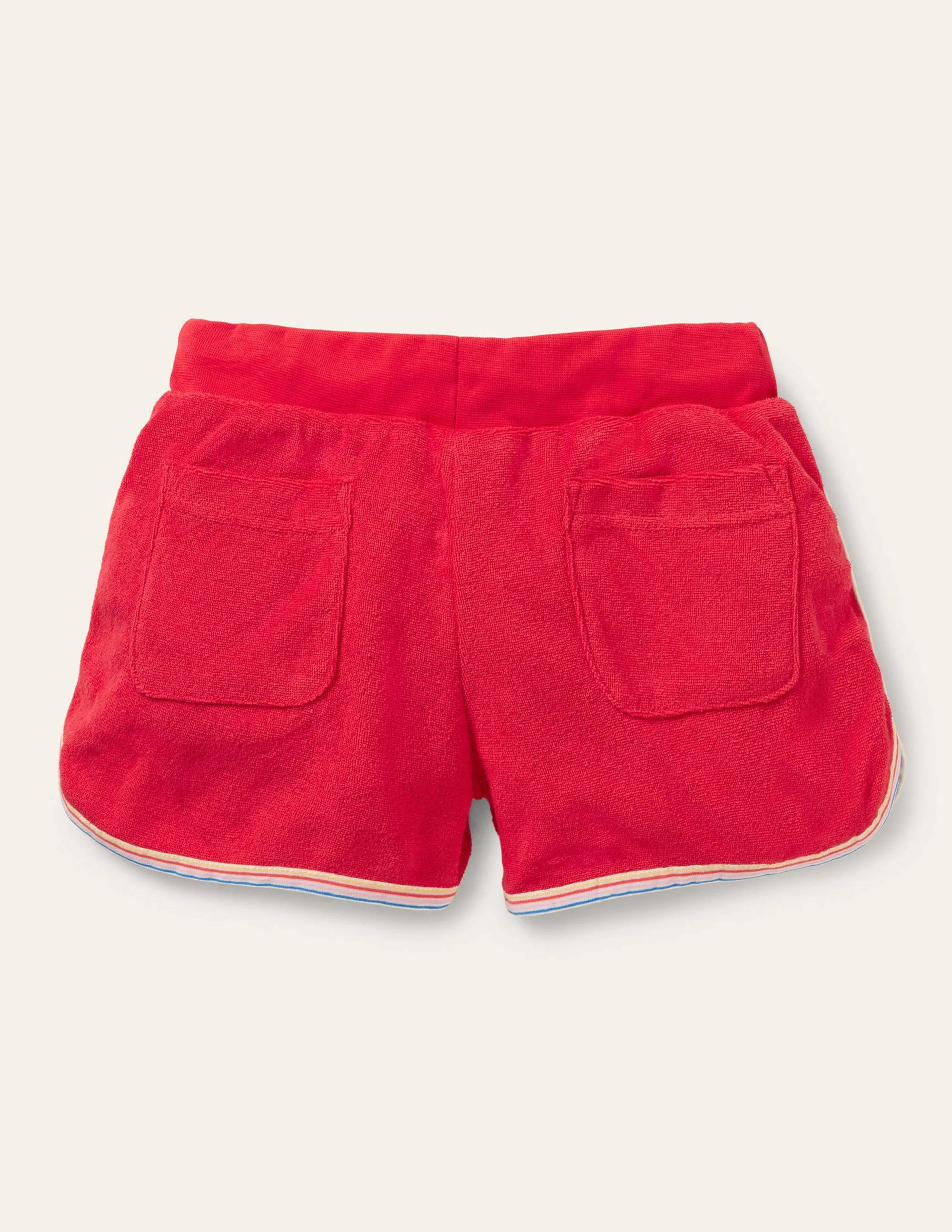Retro-Frottee-Shorts-Feuerrot - Image 2