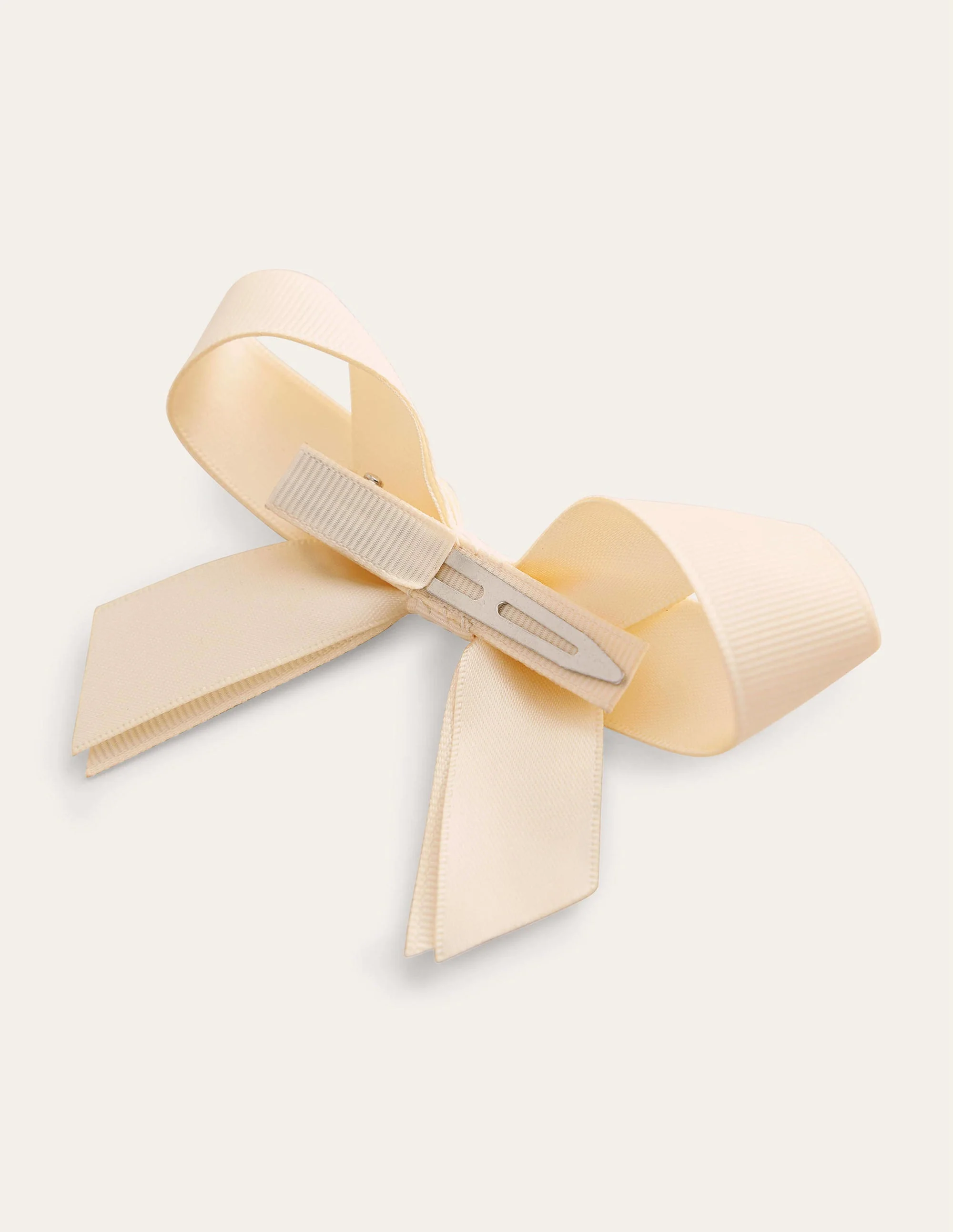Ripsband-Haarschleife-Ivory and Navy Spot - Image 2