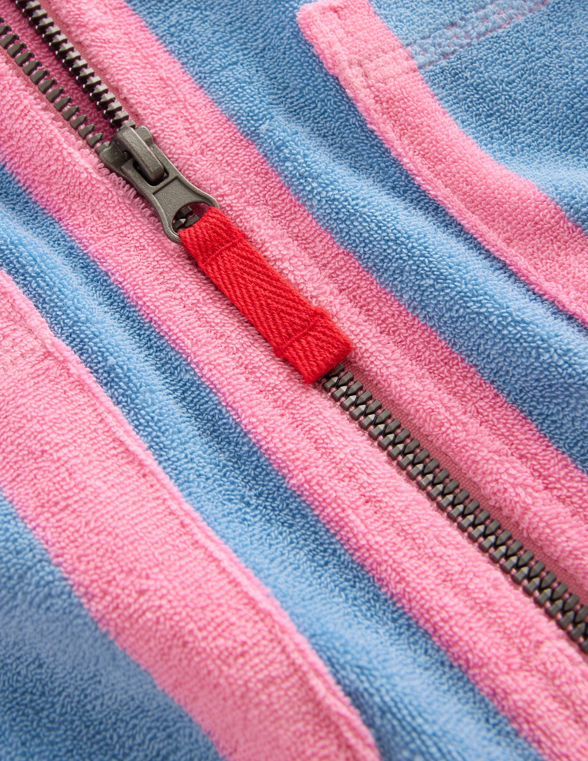 Romie Frottee-Badeponcho mit Reißverschluss-Bunt mit Mustermix und Streifen - Image 3