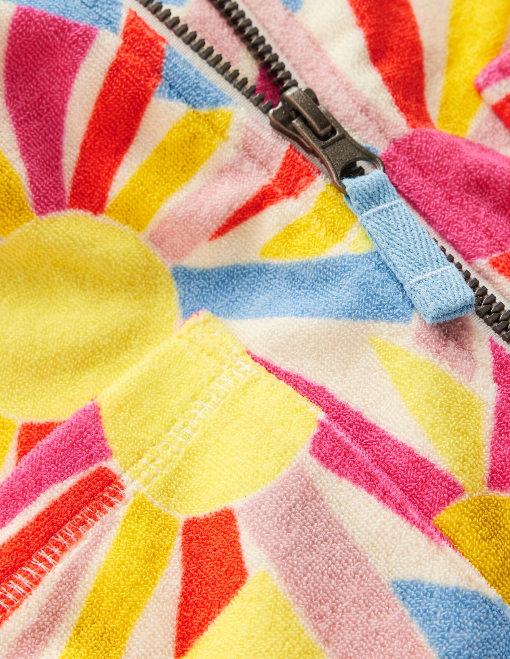 Romie Frottee-Badeponcho mit Reißverschluss-Naturweiß Sonnen - Image 5