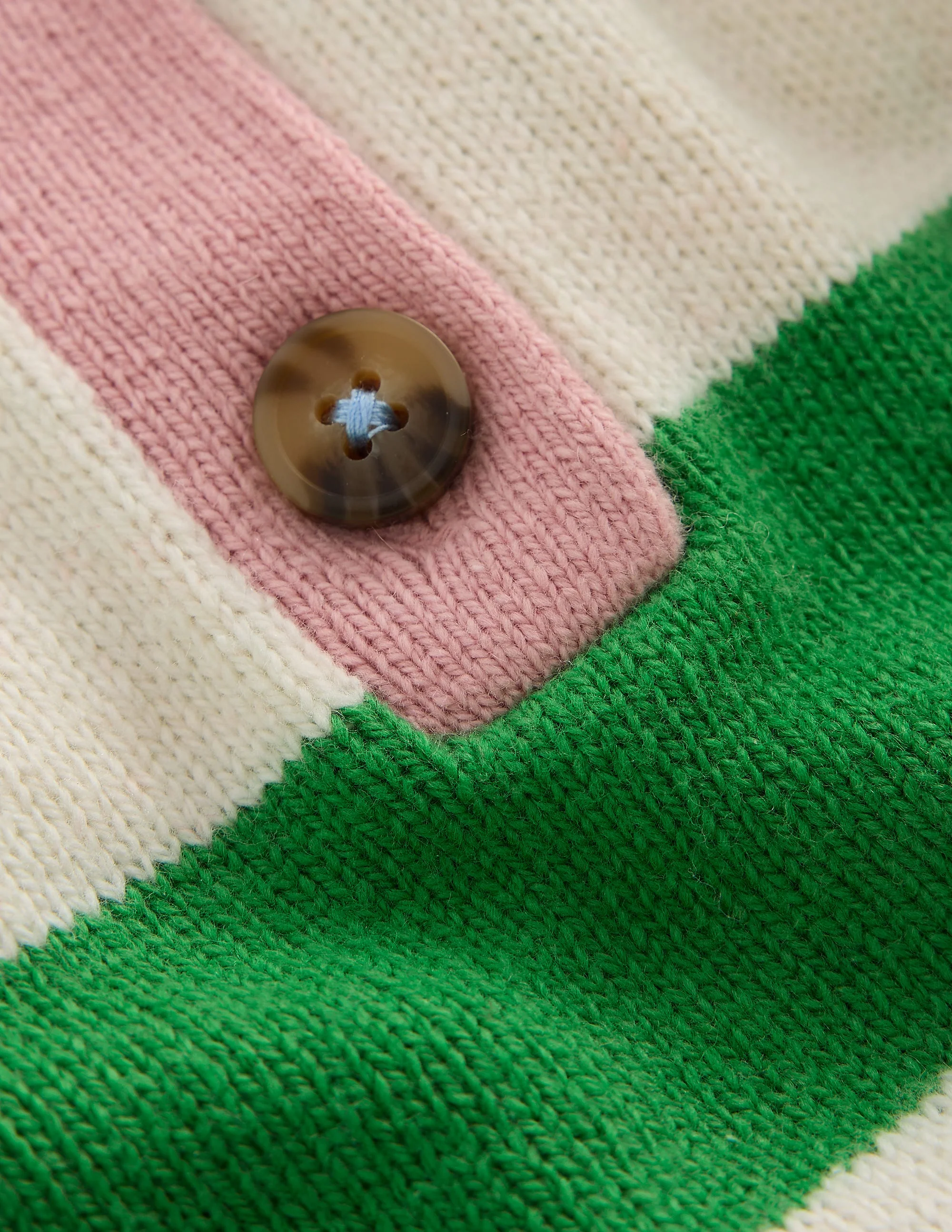 Rugby-Strickpullover-Erbsengrün/Beige Meliert - Image 6