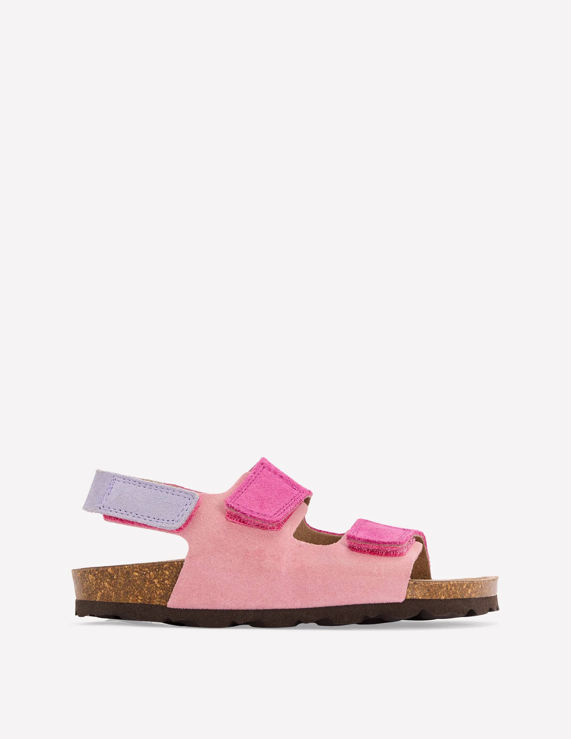 Sandalen in Blockfarben-Rosa Blockfarben