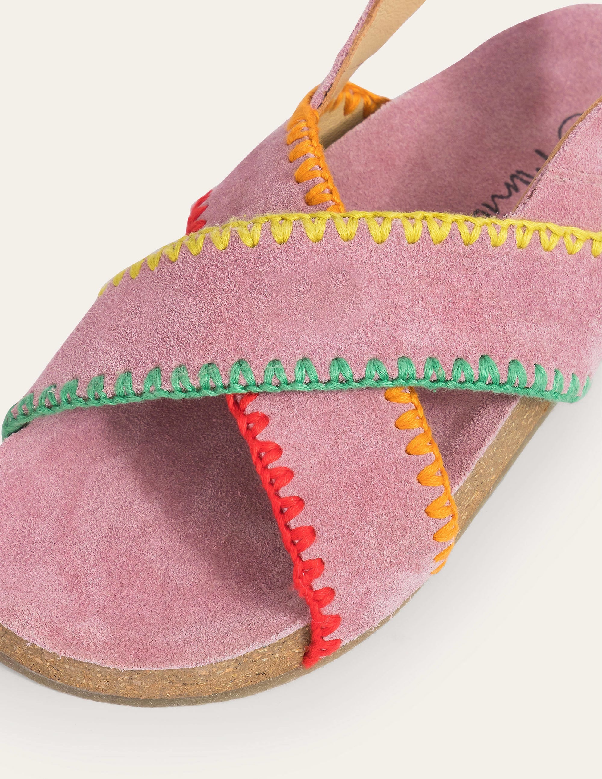 Sandalen mit gekreuzten Riemen-Helles Blütenrosa - Image 3
