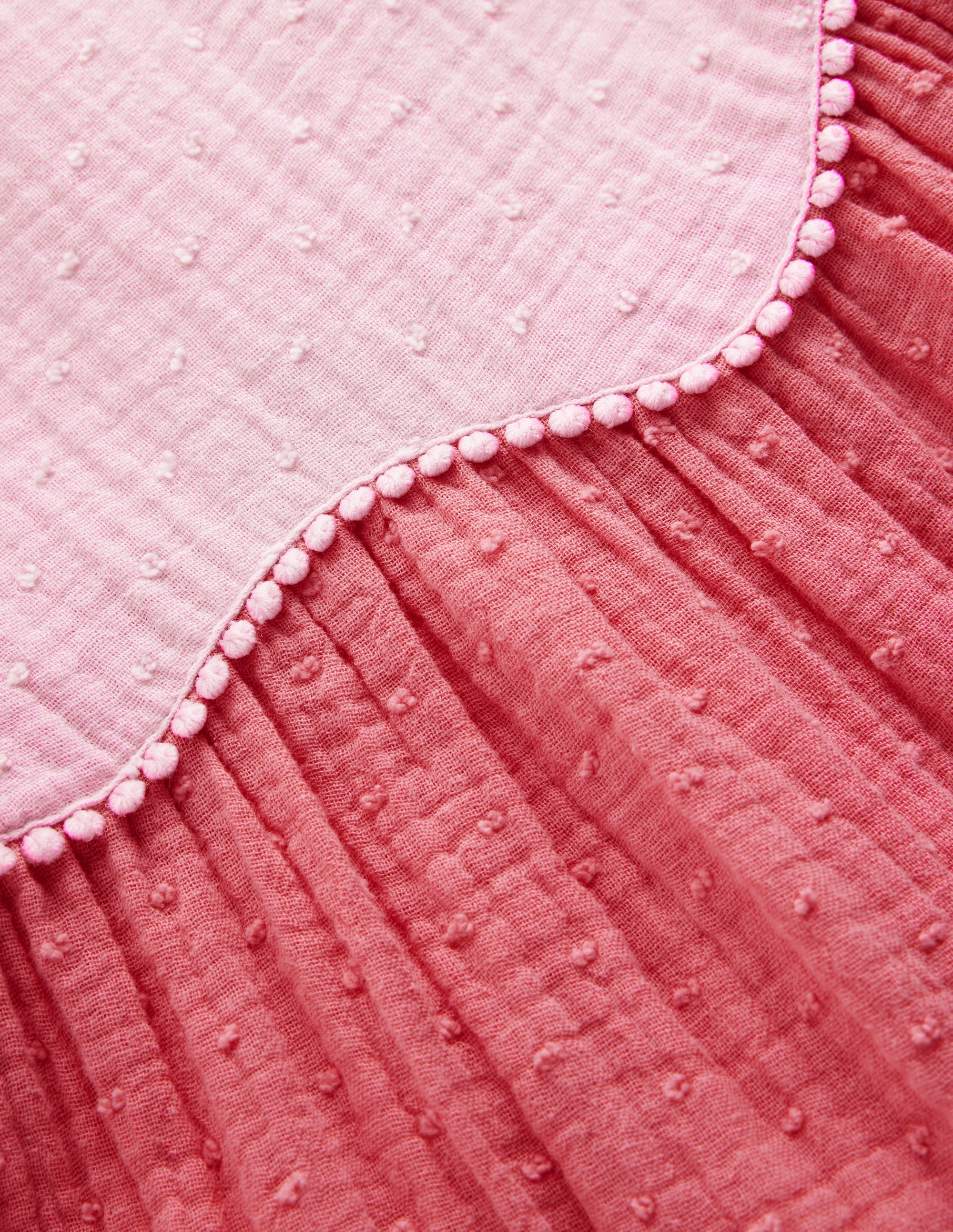 Schwingendes Doppeltuch-Kleid-Frühlingsblüten Blockfarben - Image 4