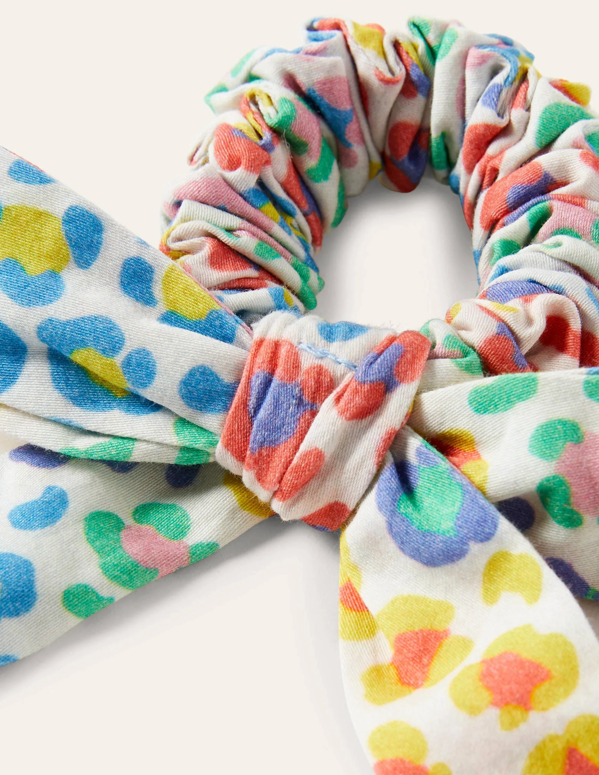 Scrunchie mit großer Schleife-Bunt, Leopardenmuster - Image 2