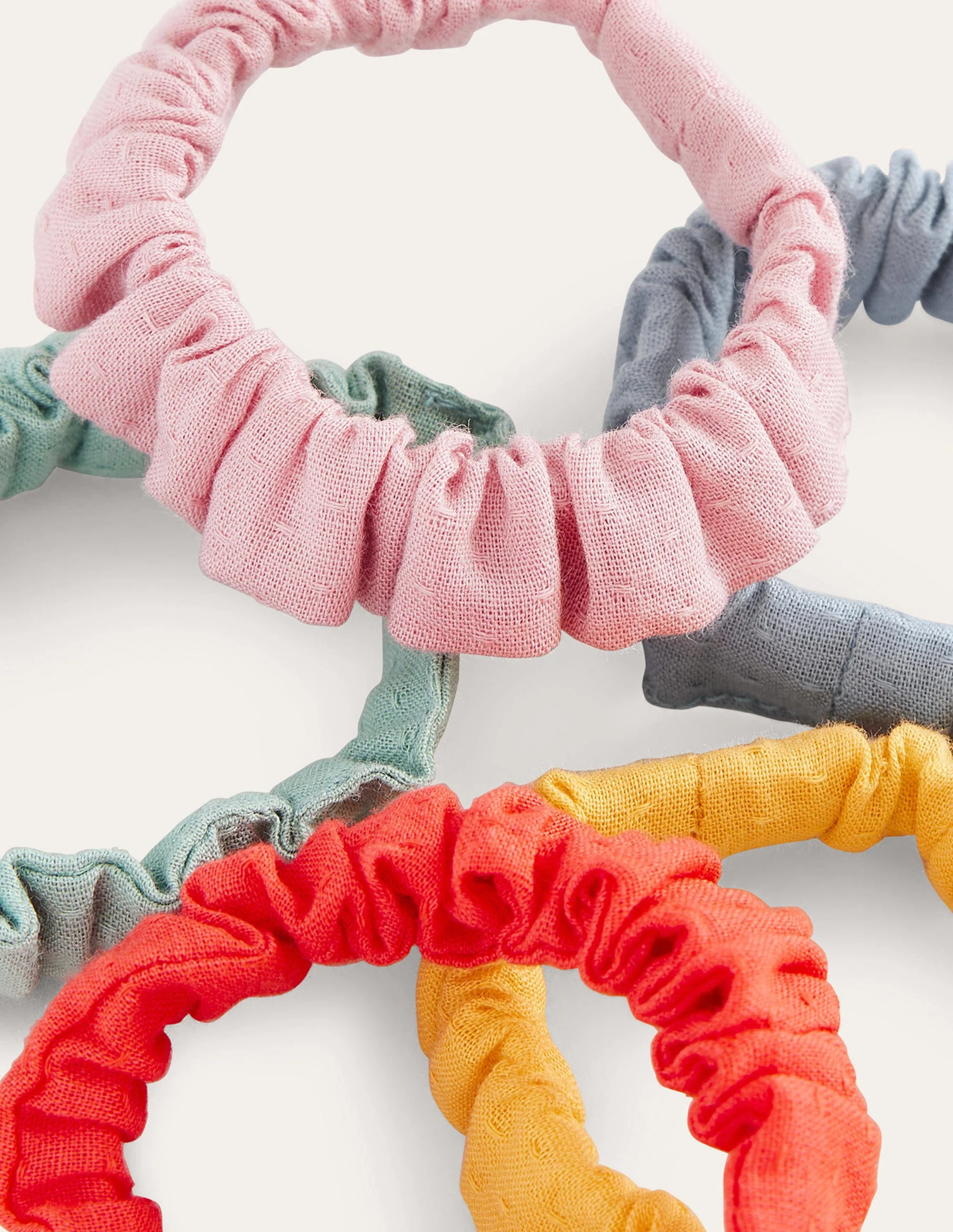 Scrunchies im 5er-Pack-Bunt Regenbogen - Image 2