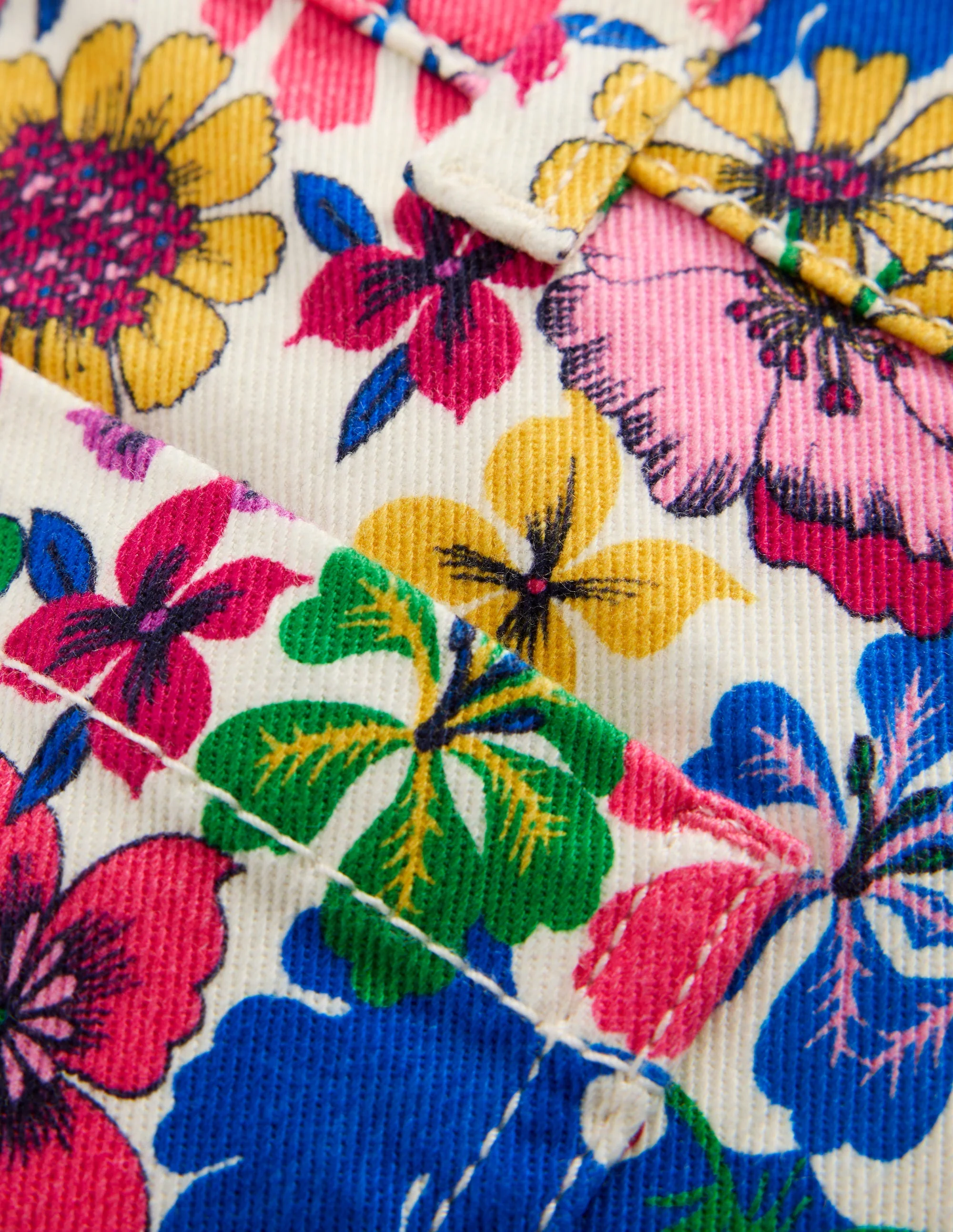 Shorts mit aufgesetzten Taschen-Bunt, Regenbogenblumen - Image 3