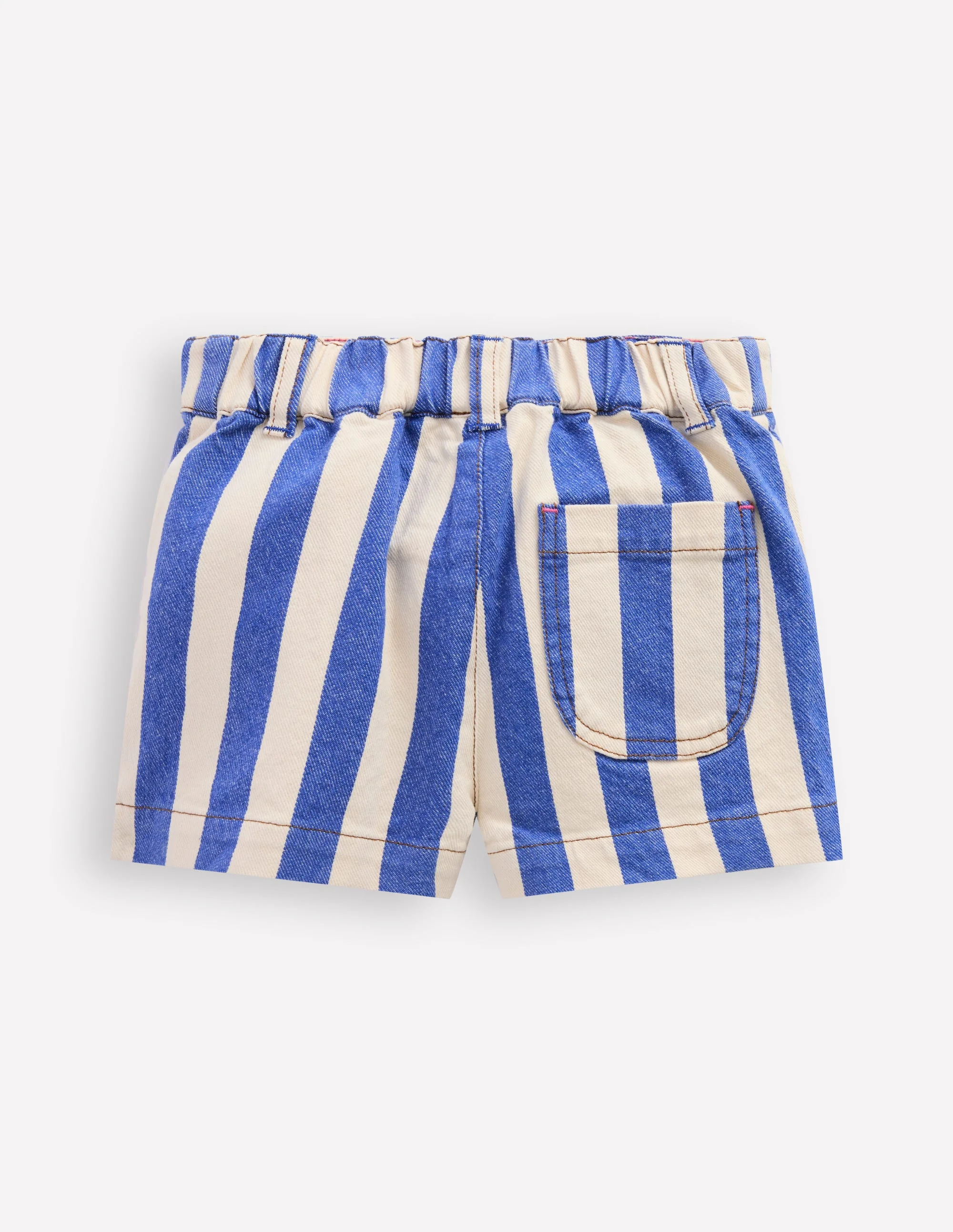 Shorts mit aufgesetzten Taschen-Orionblau/Naturweiß - Image 2