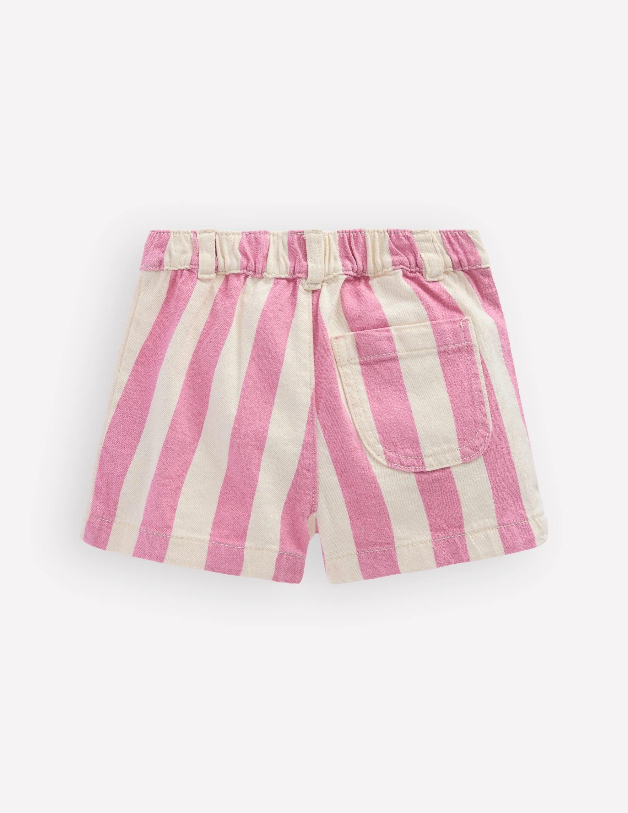 Shorts mit aufgesetzten Taschen-Rosa mit Streifen - Image 2