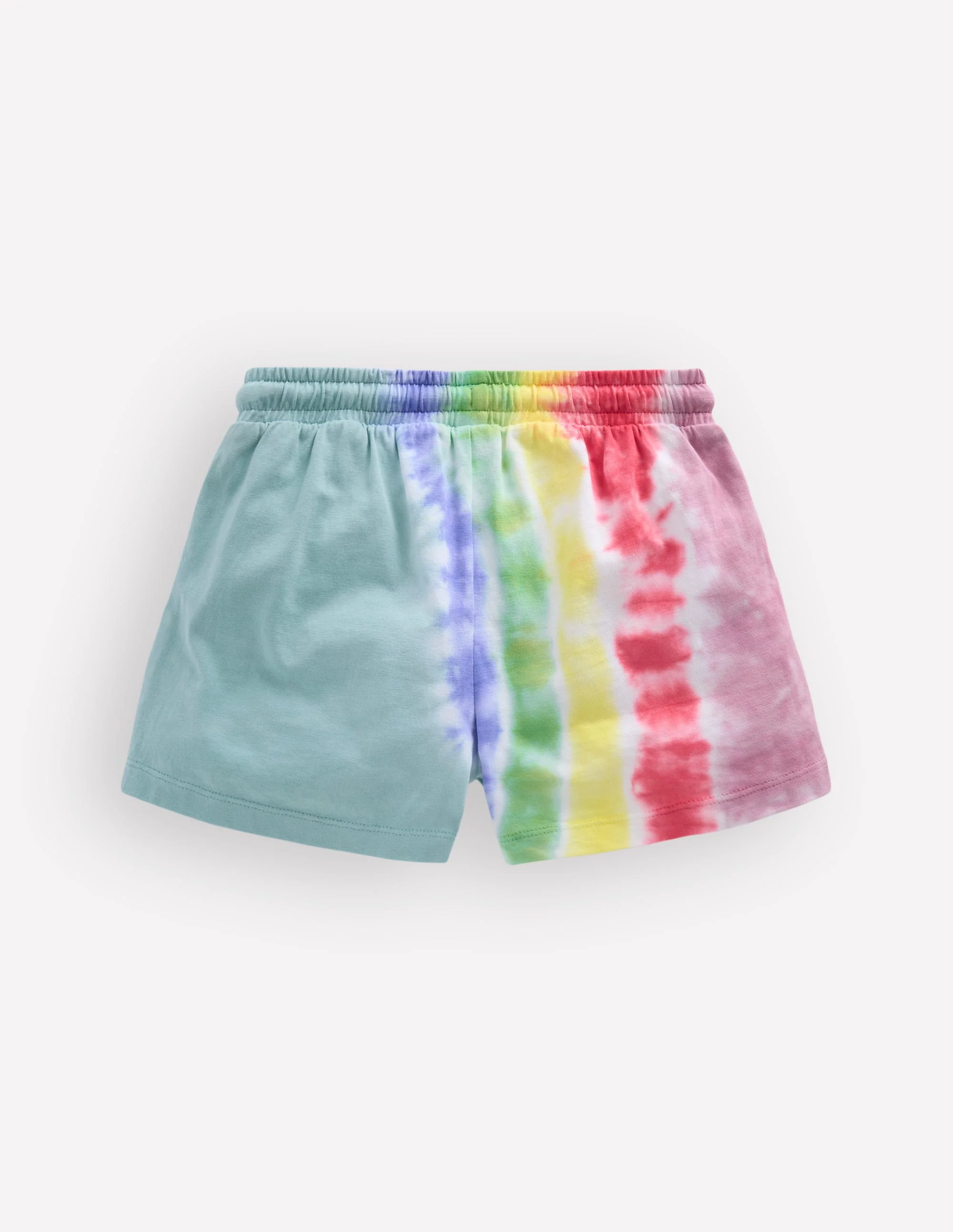 Shorts mit Batikmuster und Logo-Morgenblau Regenbogen - Image 2