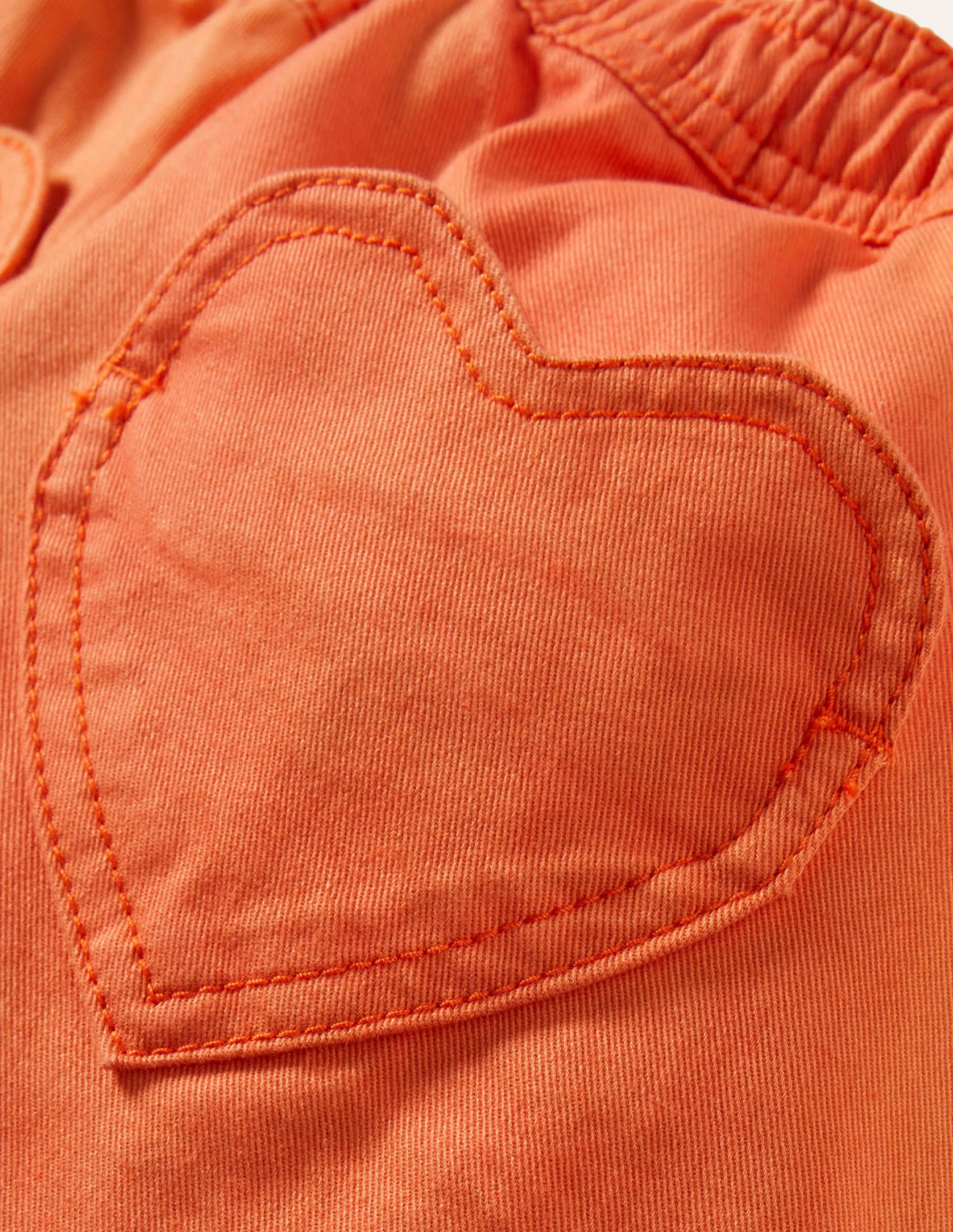 Shorts mit Herztaschen-Mandarinenorange - Image 3