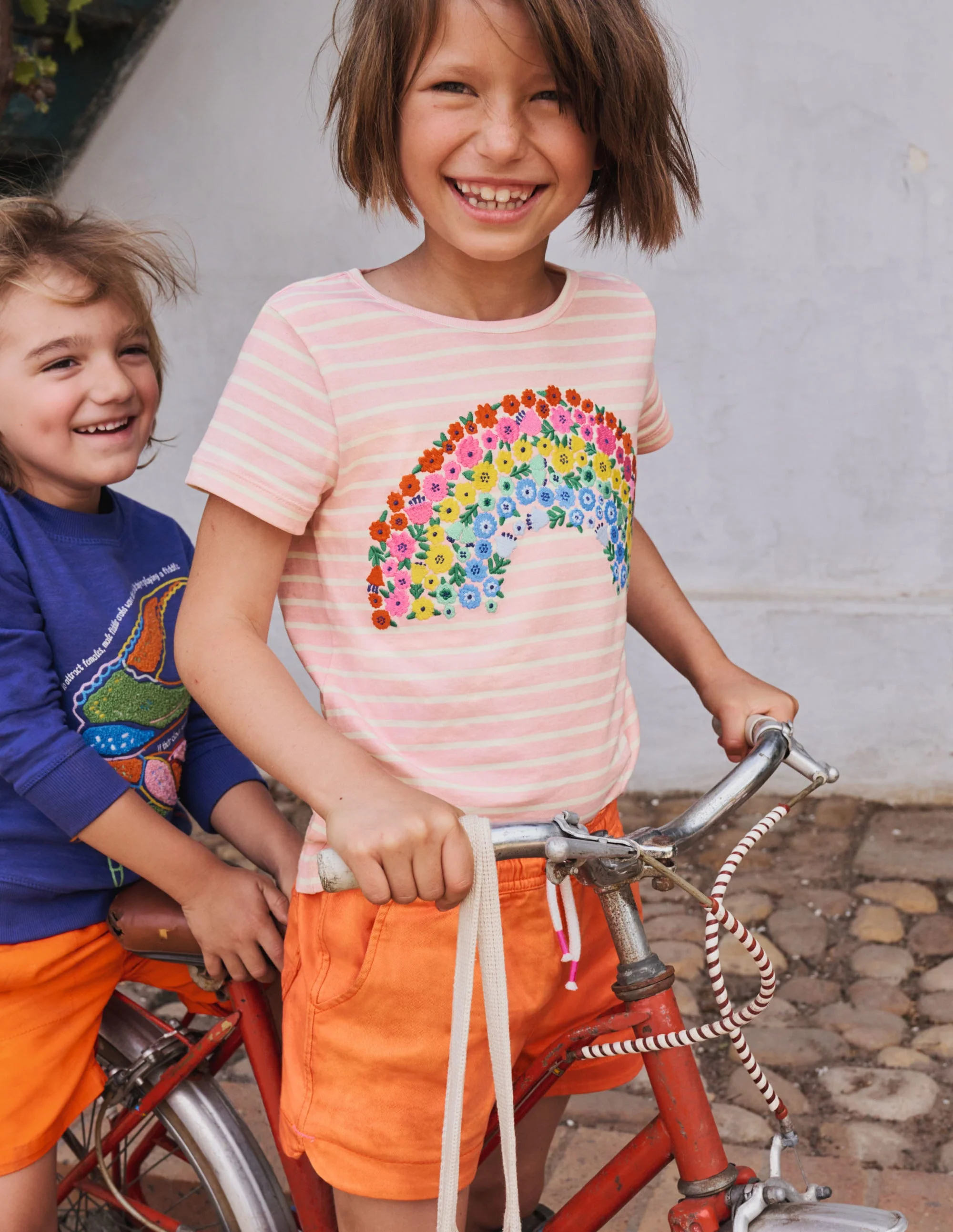Shorts mit Herztaschen-Mandarinenorange - Image 4